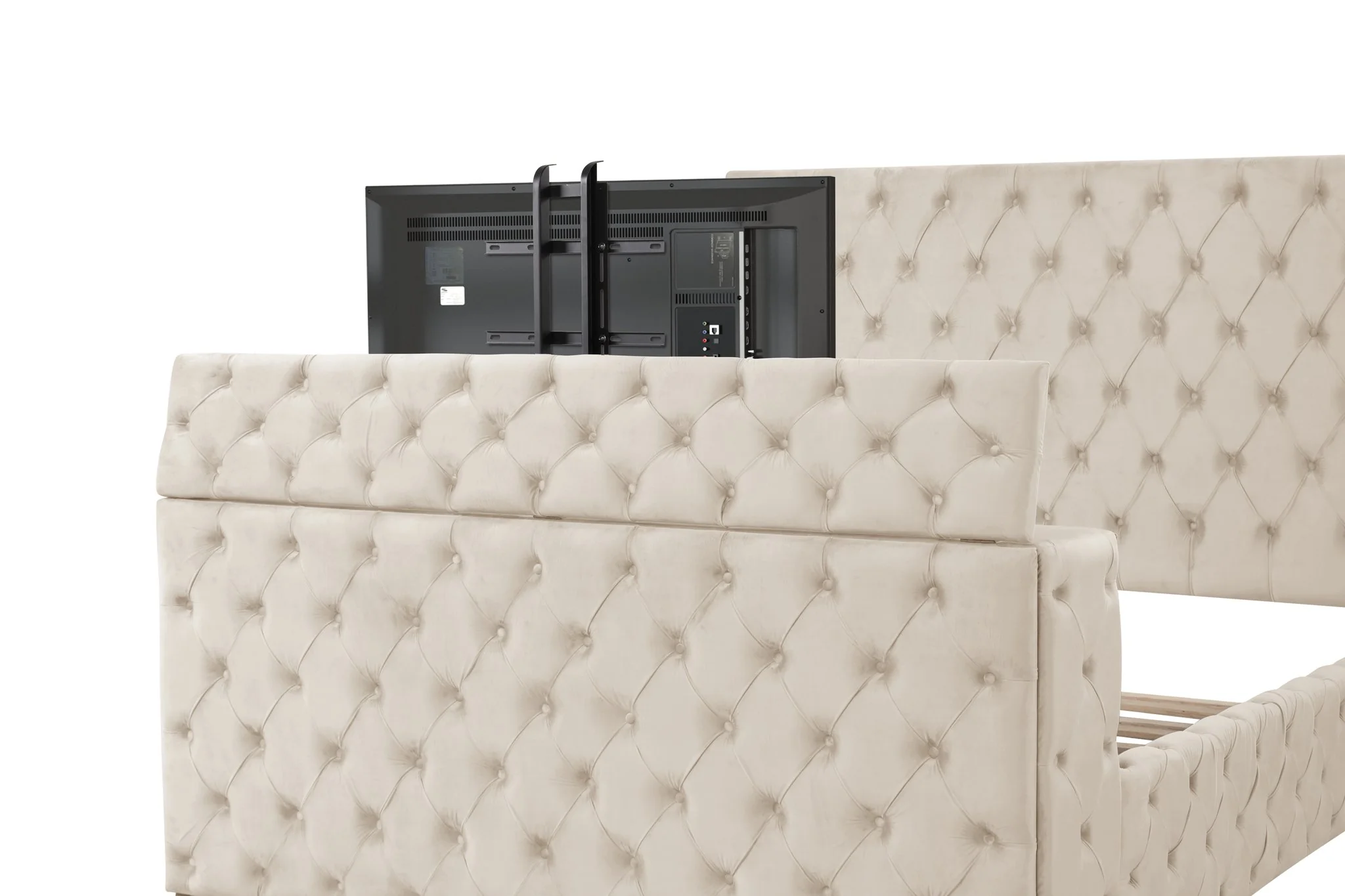 Encore King 5PC Vanity Bedroom Set Beige - Image 6