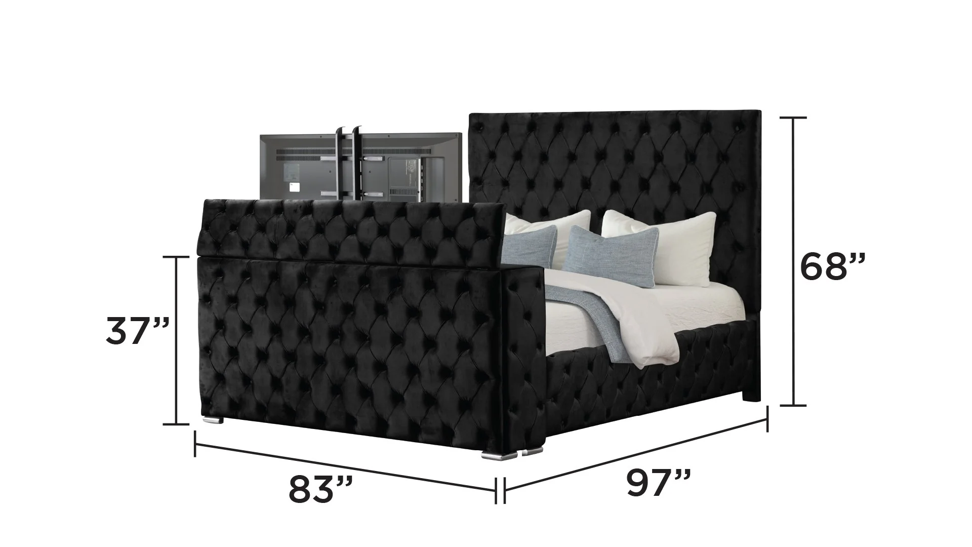 Encore Queen Bed Black - Image 6