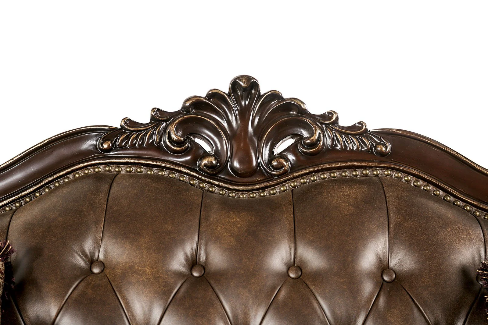 Ensenada Sofa, Dark Cherry/Brown - Image 9