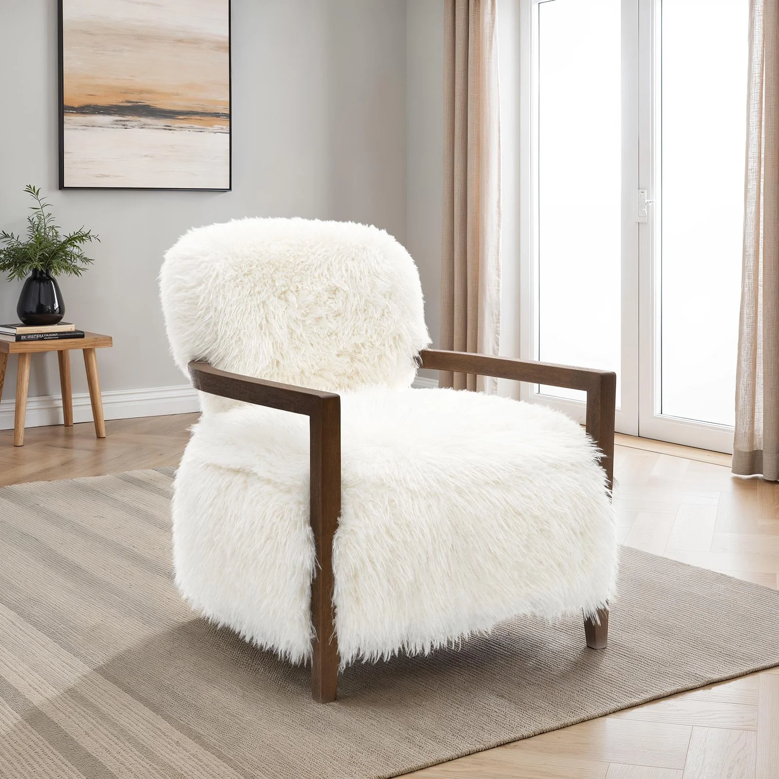Eramo Accent Chair, White - Image 2
