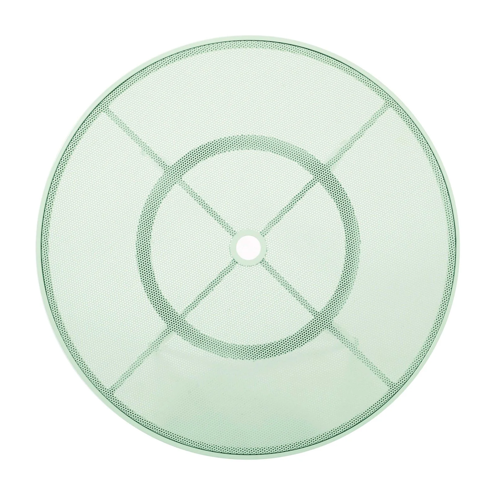 Erica Mint Green Wrought Iron Outdoor Cafe Table - Image 4