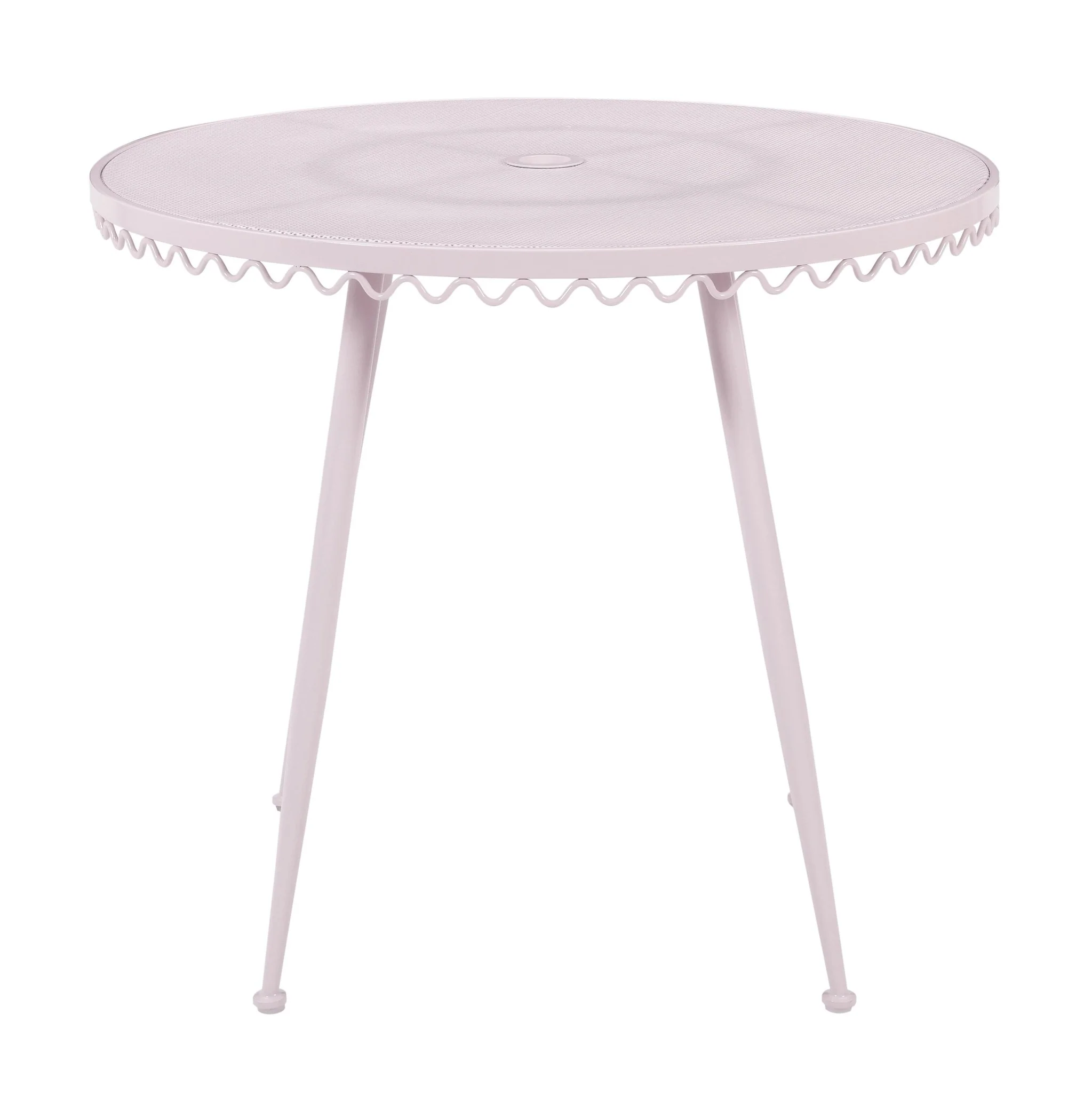 Erica Pink Wrought Iron Outdoor Cafe Table - Image 3