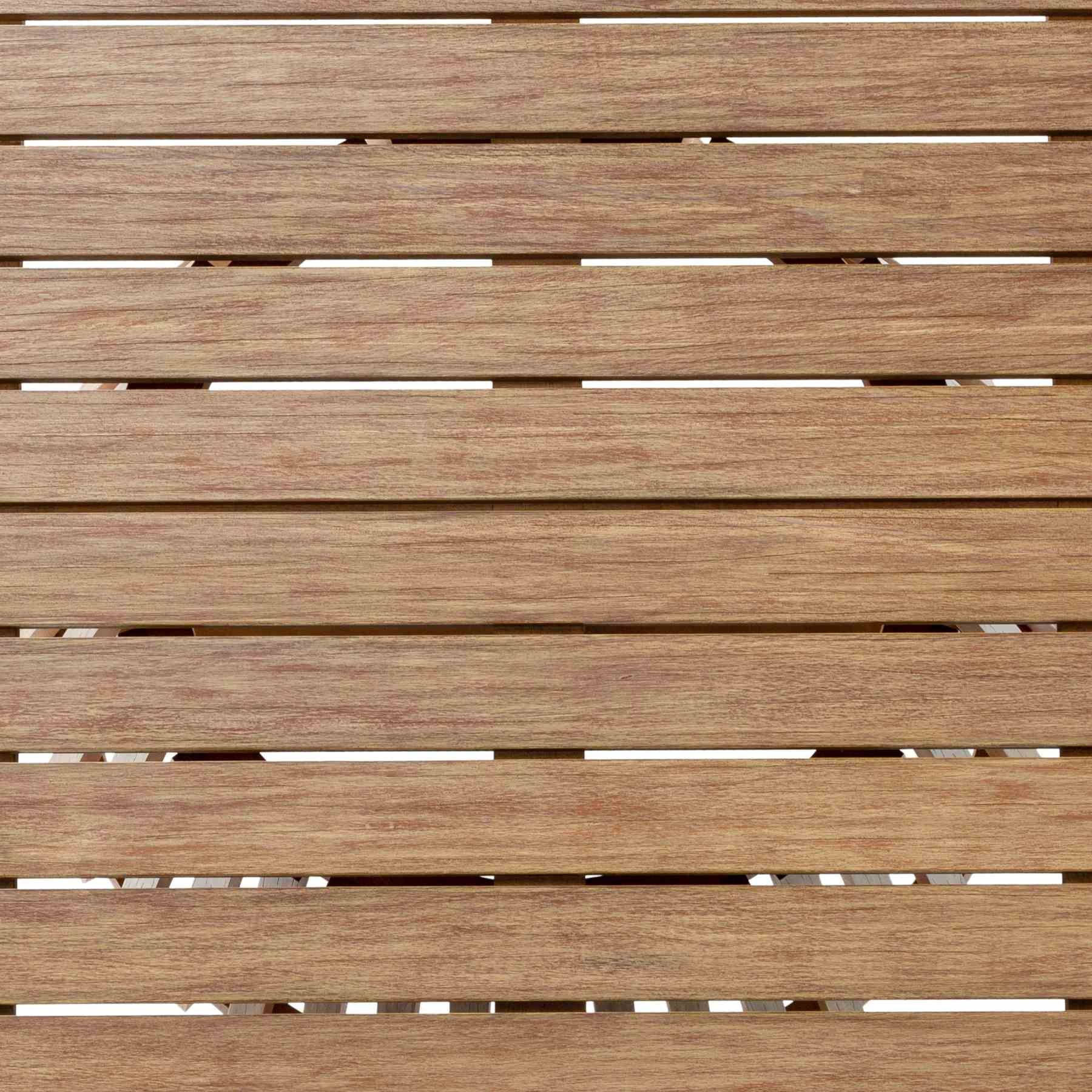 Escondido Outdoor Patio Round Dining Table in Light Eucalyptus Wood - Image 7