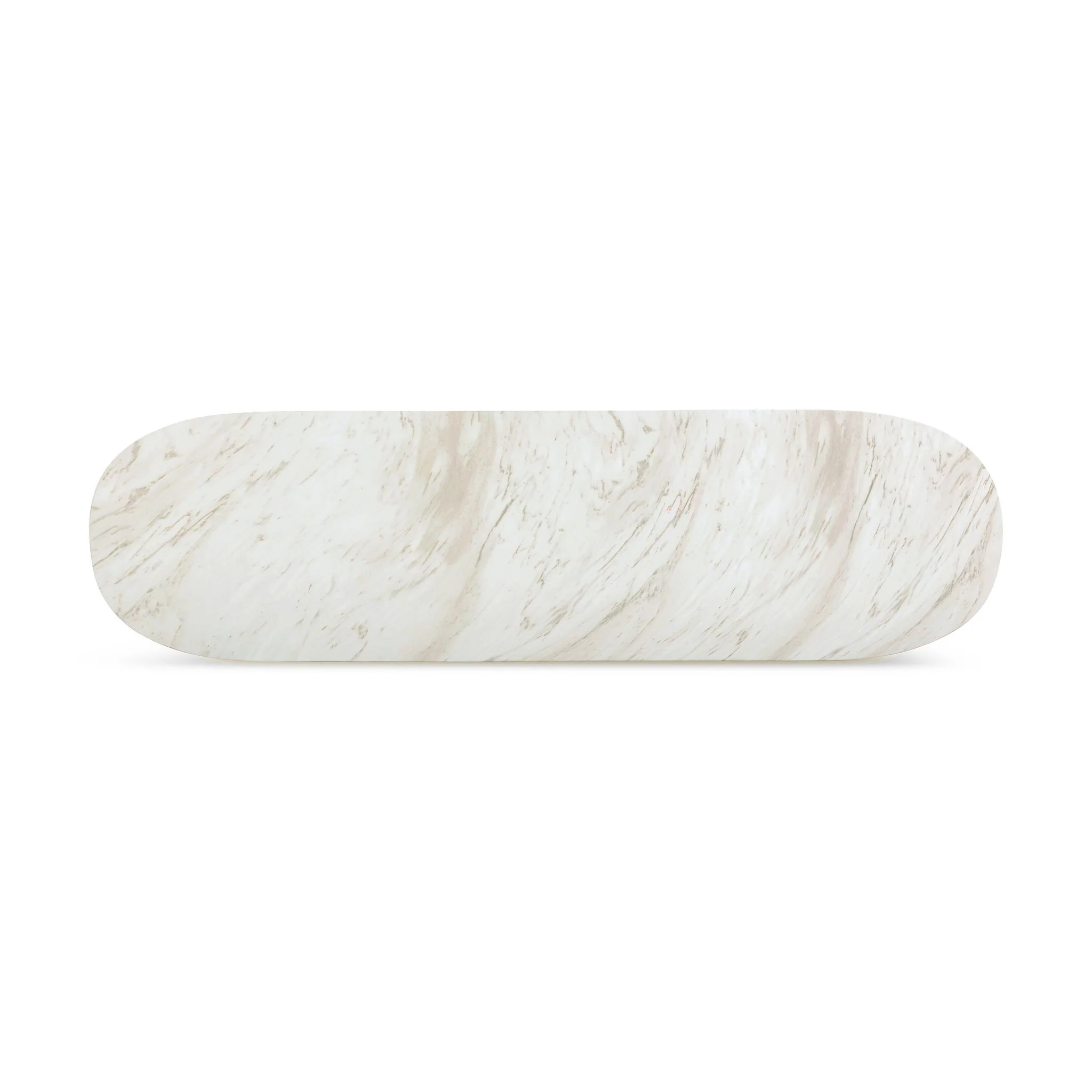 Esme Faux Marble Indoor/Outdoor Long Console Table - Image 5