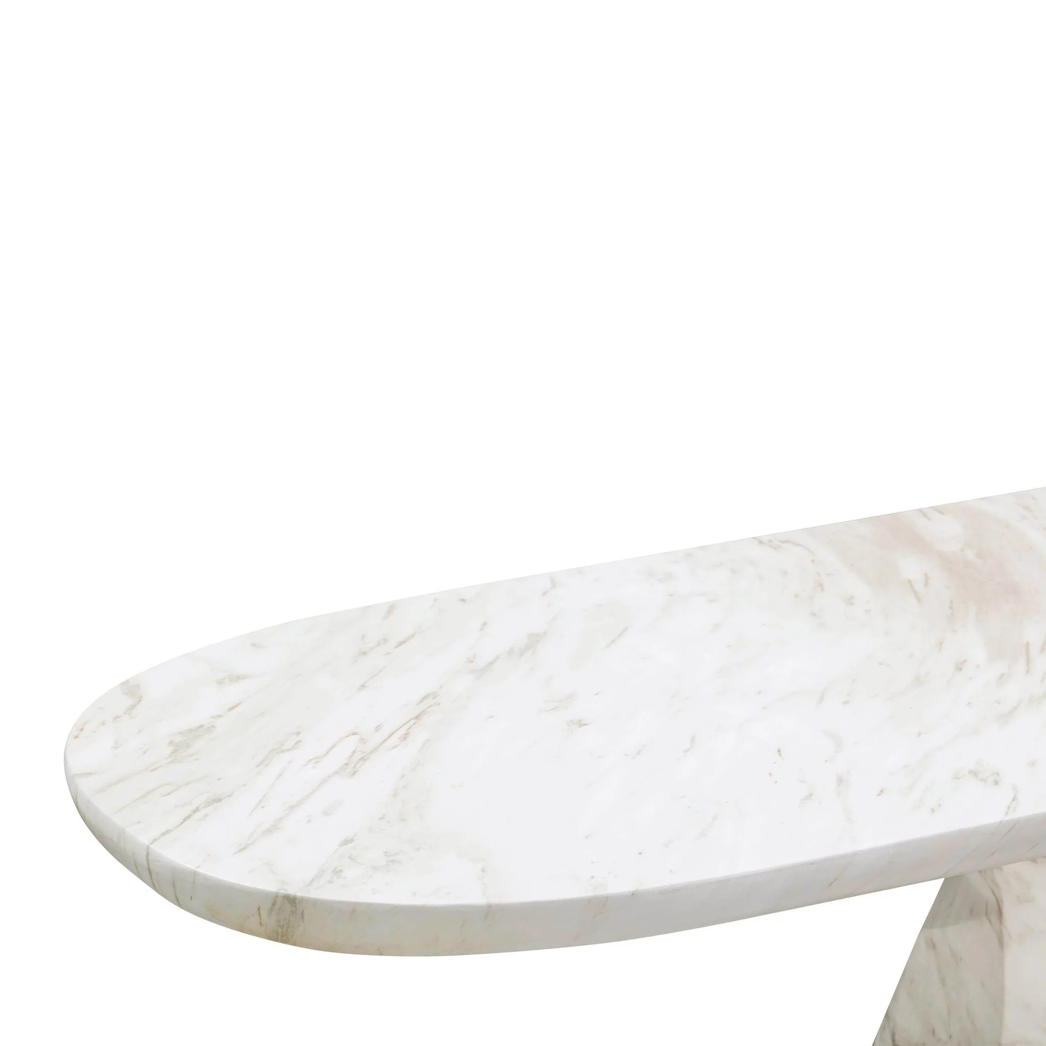 Esme Faux Marble Indoor/Outdoor Long Console Table - Image 6