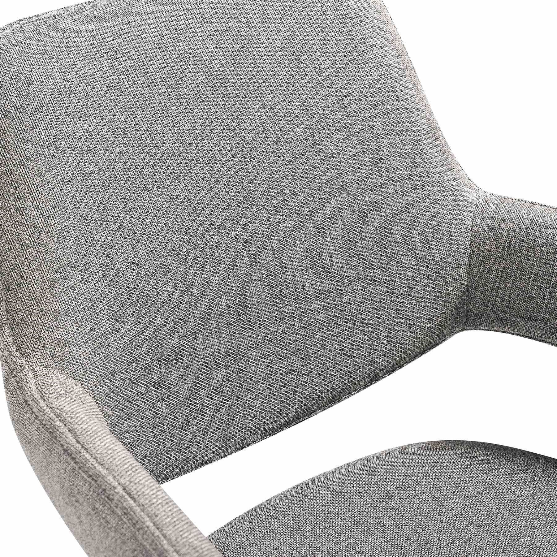 Esme Penny 7 Piece Dining Set with Gray Fabric Chairs - Image 7