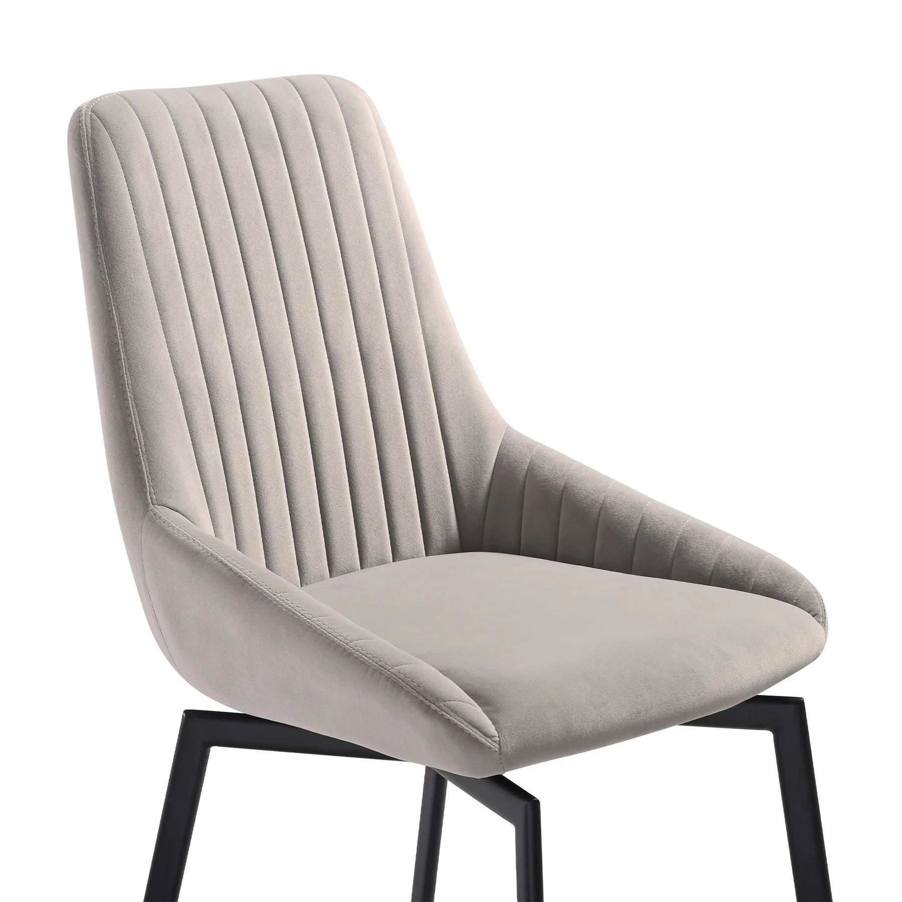 Esme Susie 5 Piece Dining Set with Gray Fabric Chairs - Image 6