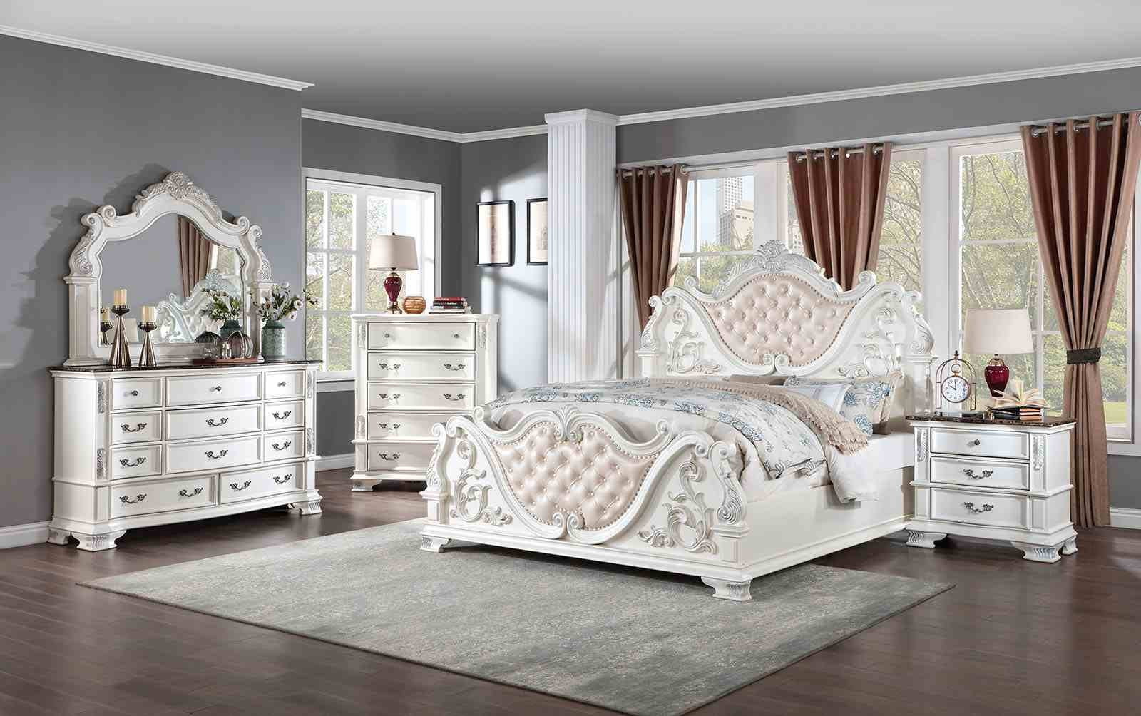 Esparanza Mirror, Pearl White - Image 2