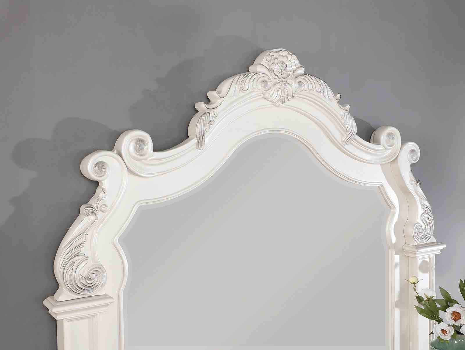 Esparanza Mirror, Pearl White - Image 3