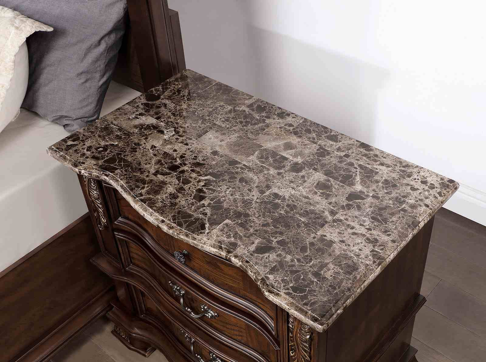 Esparanza Nightstand, Brown Cherry - Image 3