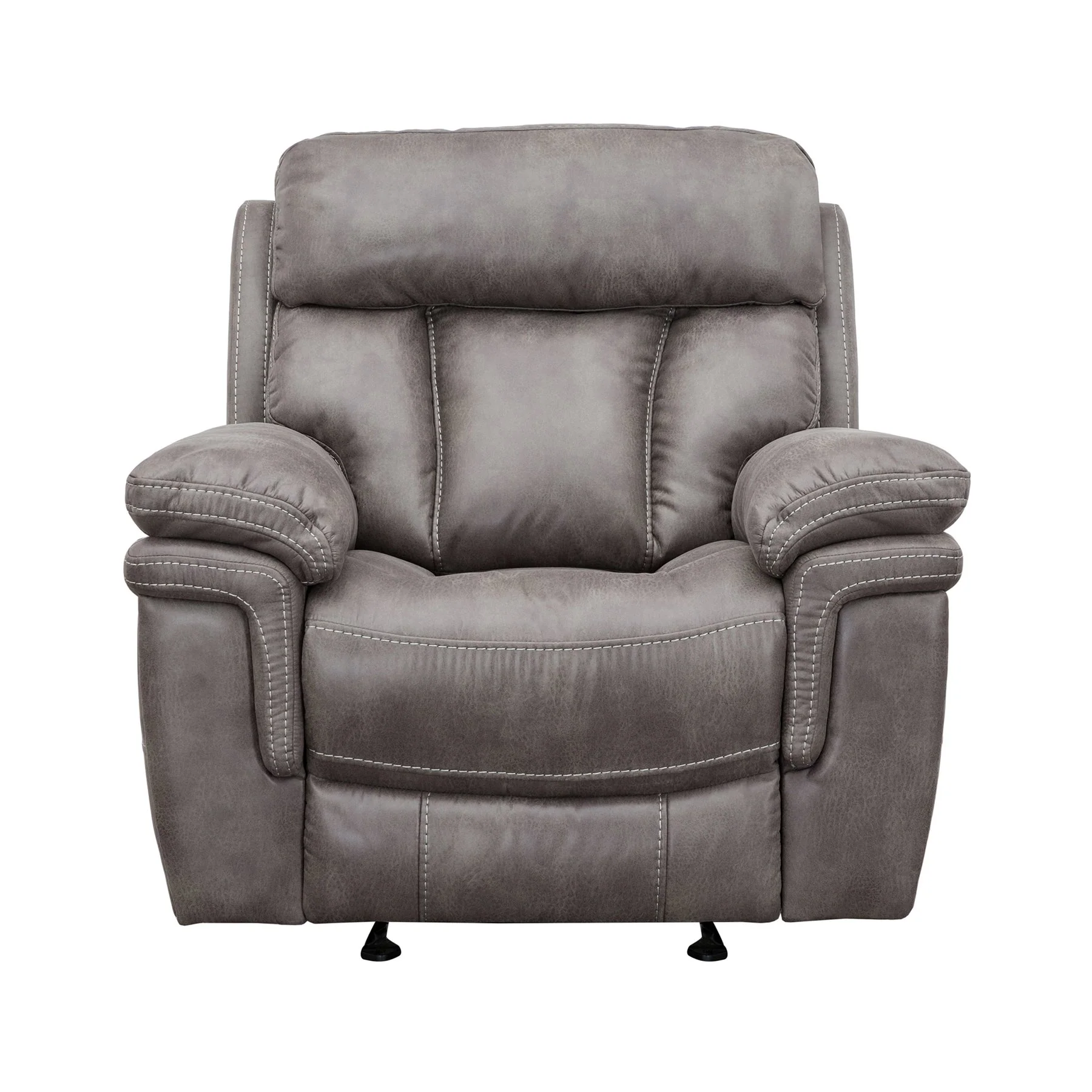 Estelle Power Recliner Chair in Gunmetal Fabric - Image 2
