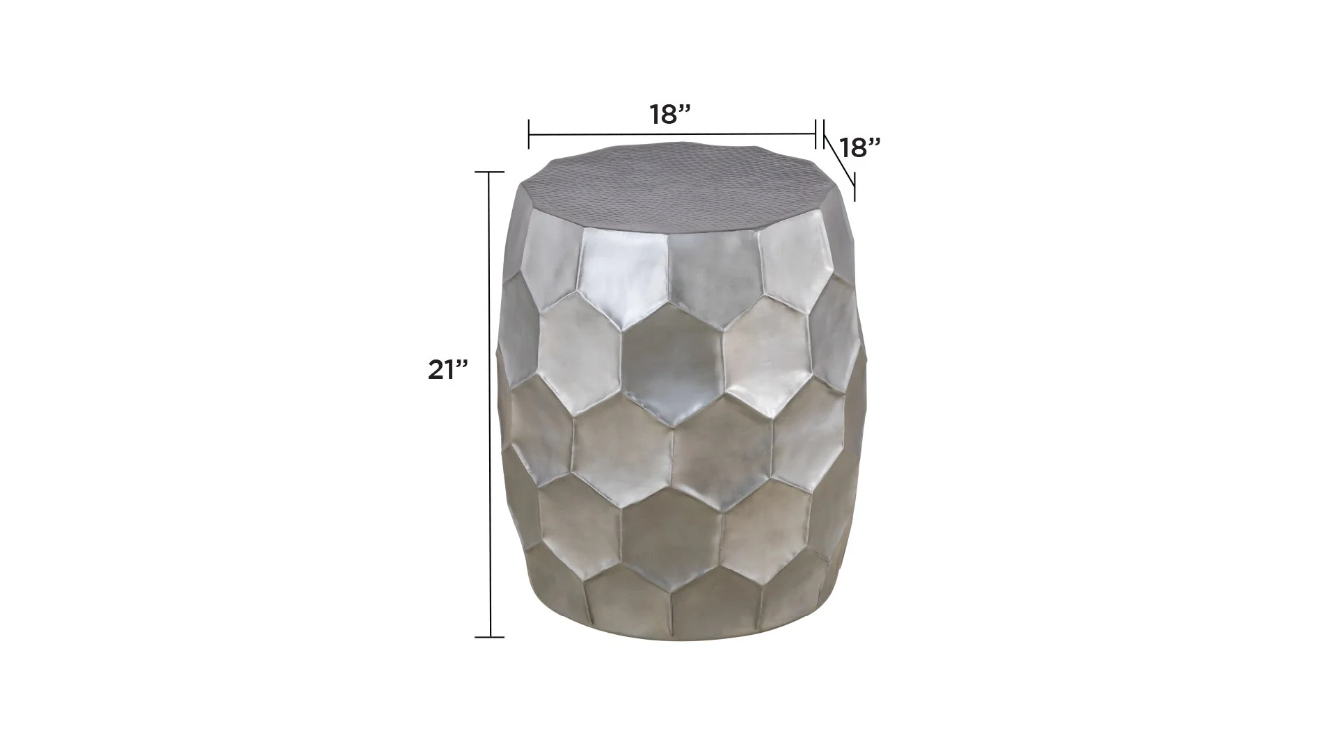 ET-101-30-18 END Table Silver - Image 2