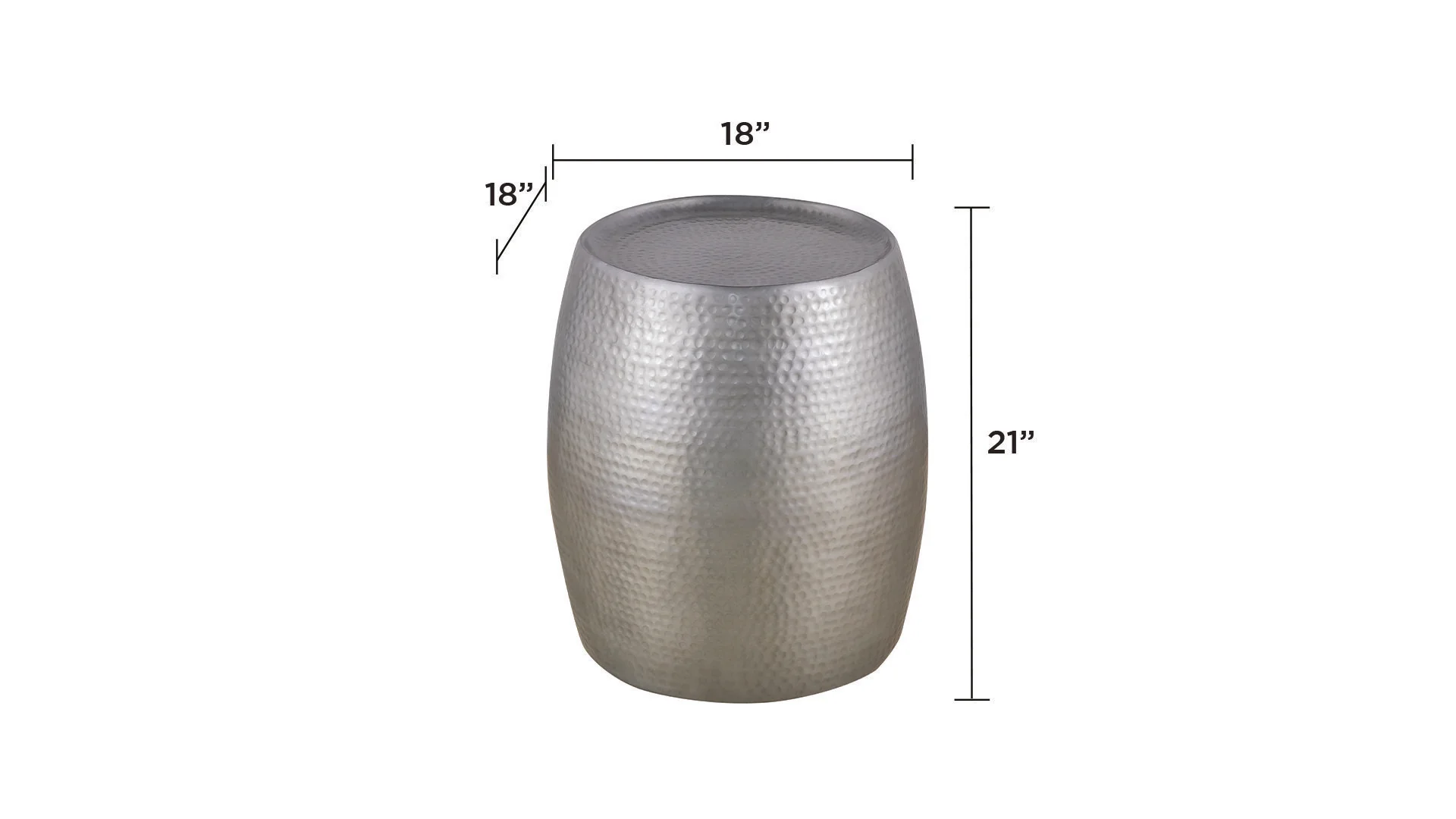 ET-501-30-18 END Table Silver - Image 2