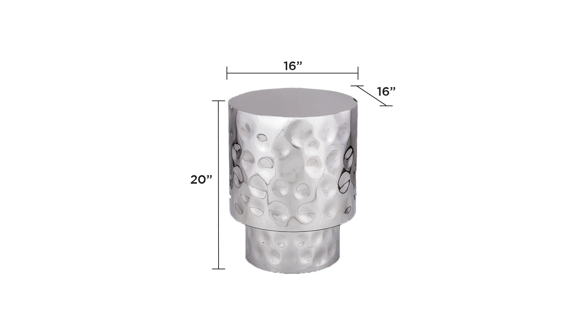 ET-90-30-16 END Table Silver - Image 8