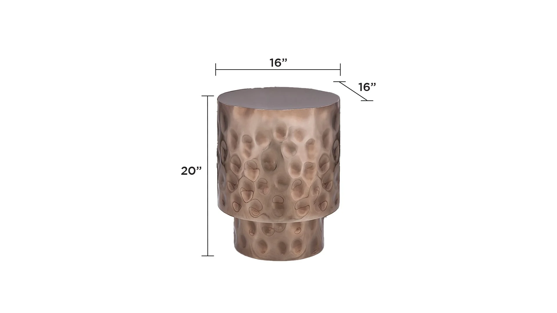 ET-90-45-16 END Table Copper - Image 2
