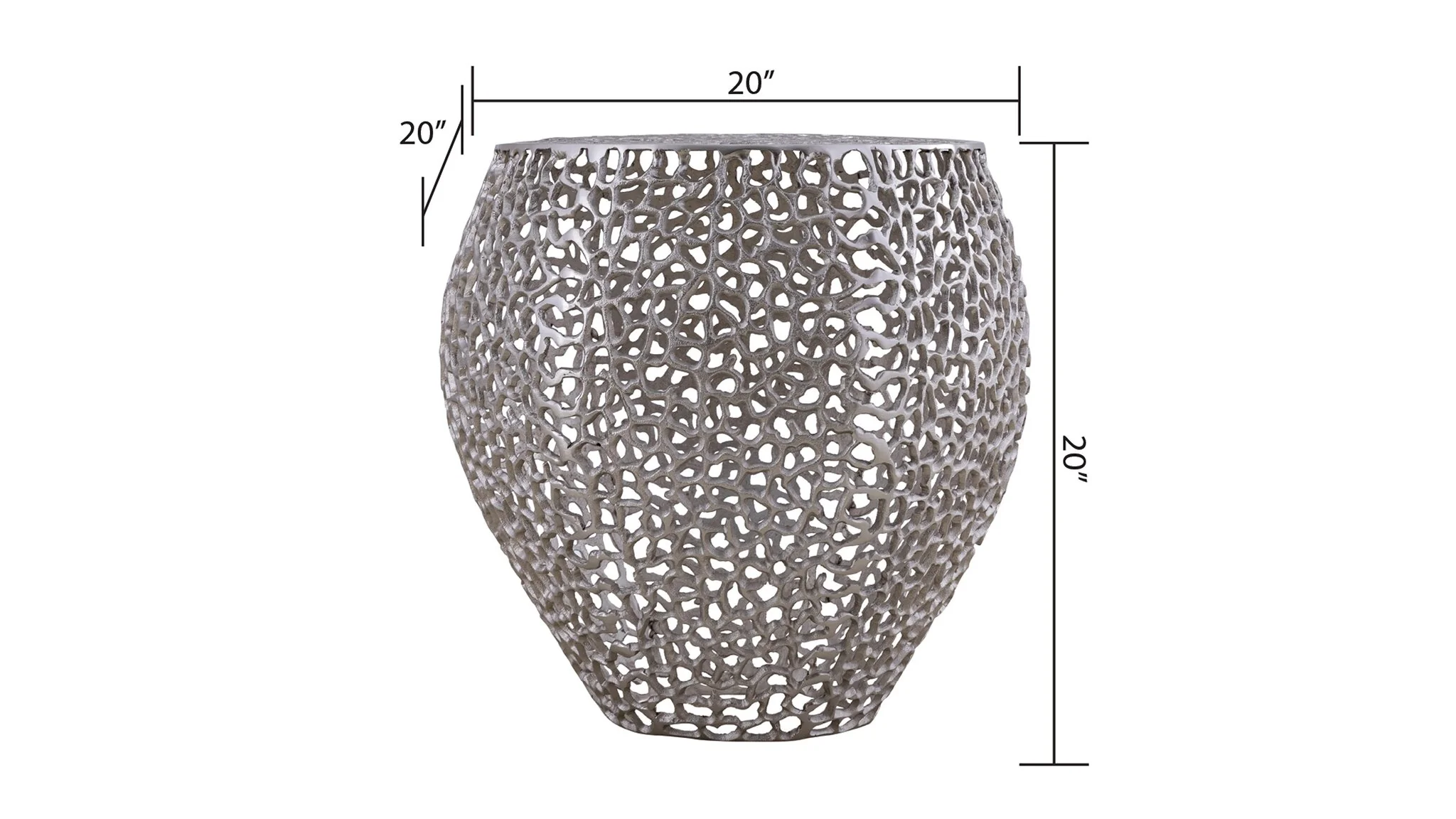 ET3403-18 Side Table Silver - Image 6