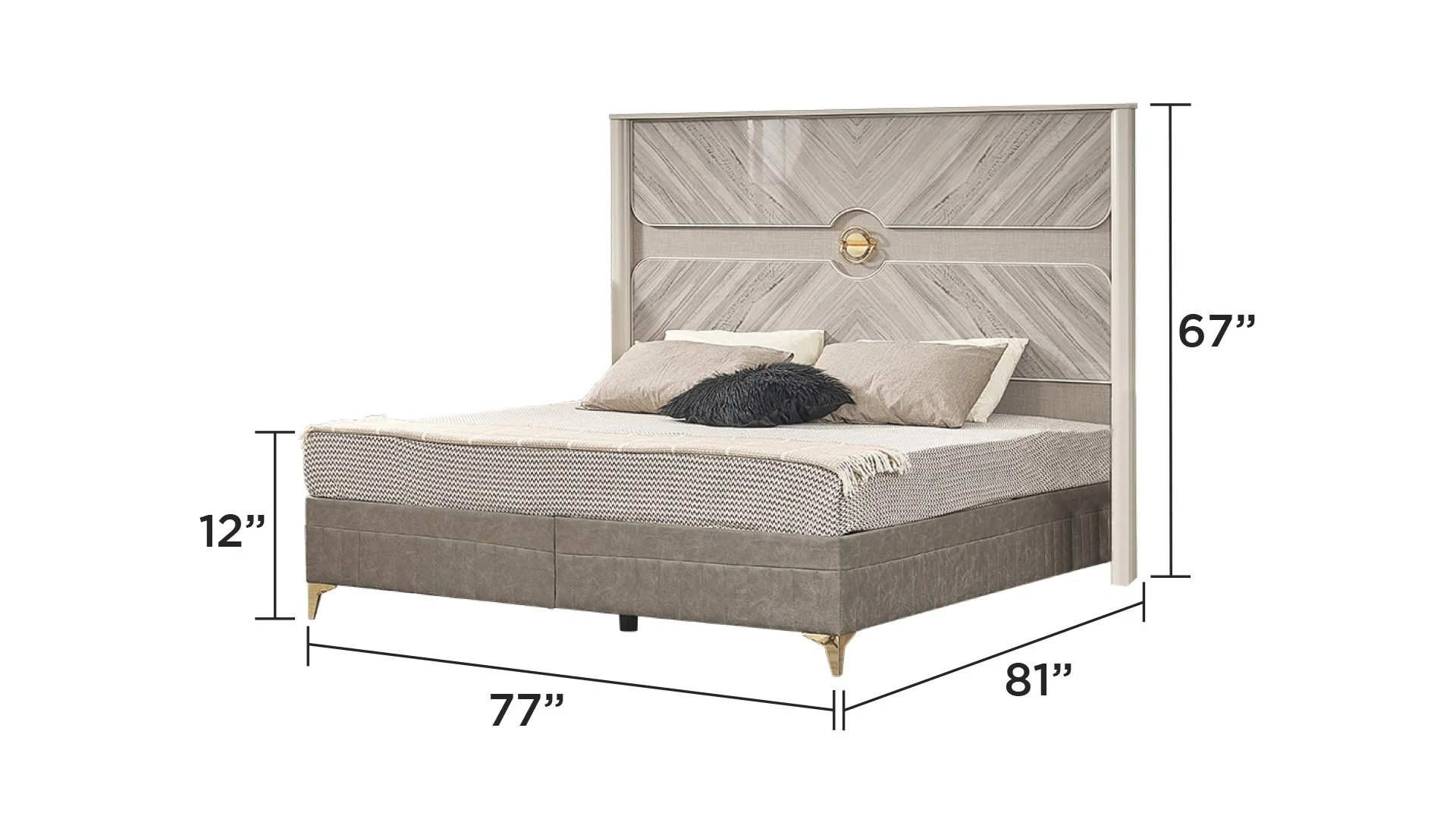 Eternity King Bed in Beige - Image 5
