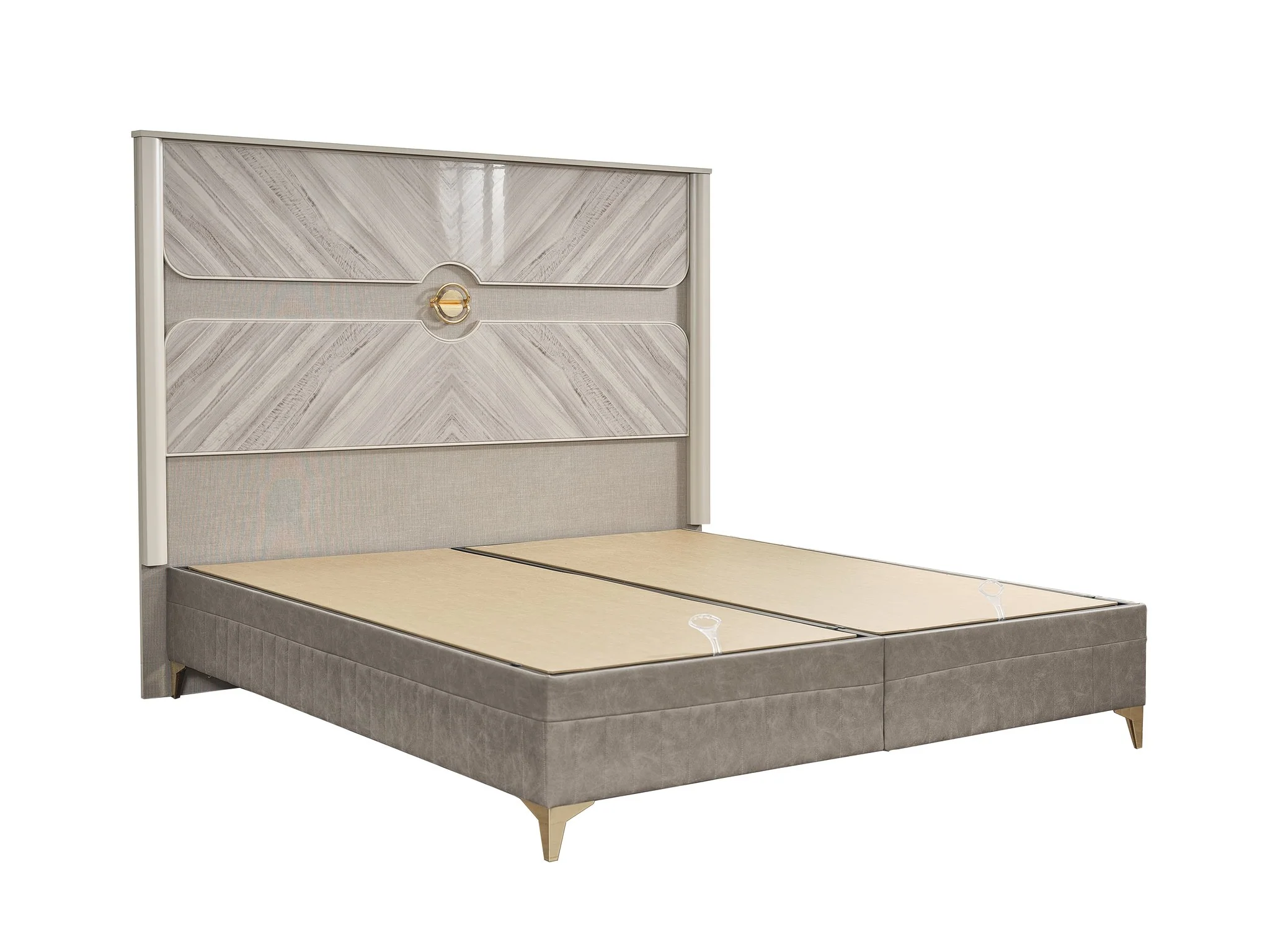 Eternity Queen Bed in Beige - Image 4