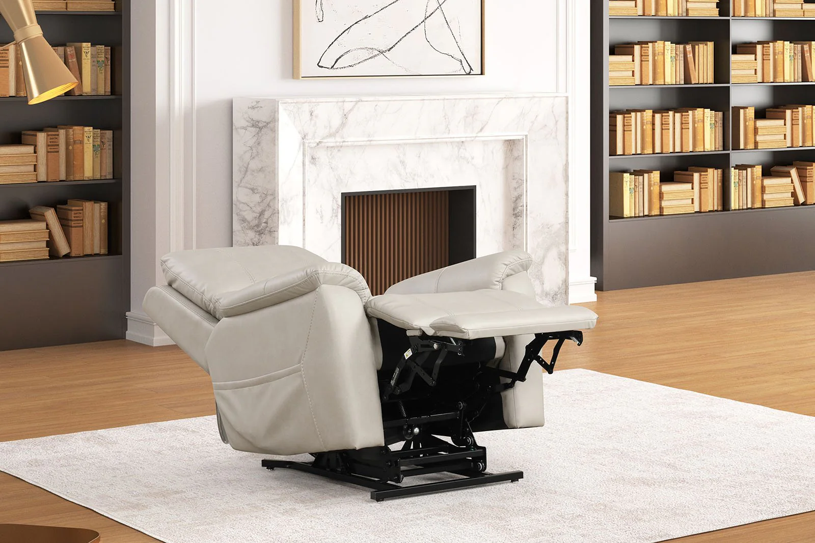 Ethelreda Lift Chair, Light Gray - Image 3