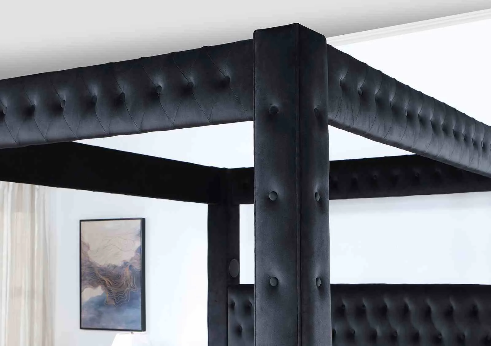 Etherea Queen Bed, Black - Image 4