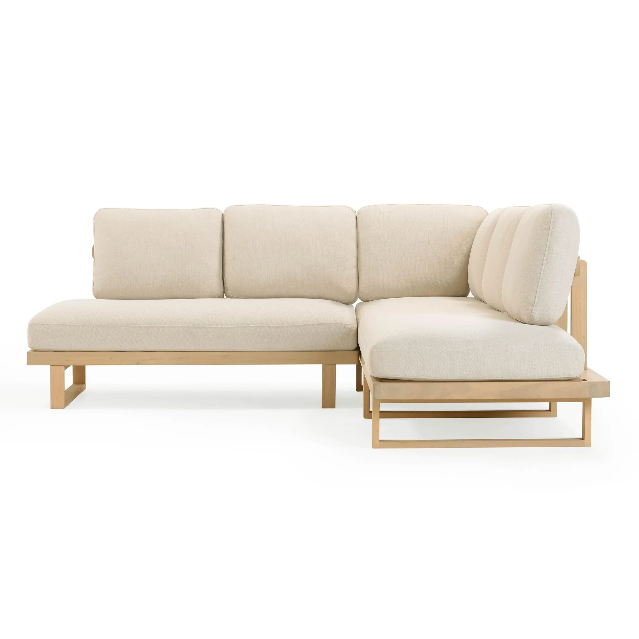 Evan Cream Outdoor L-Sectional - Image 4
