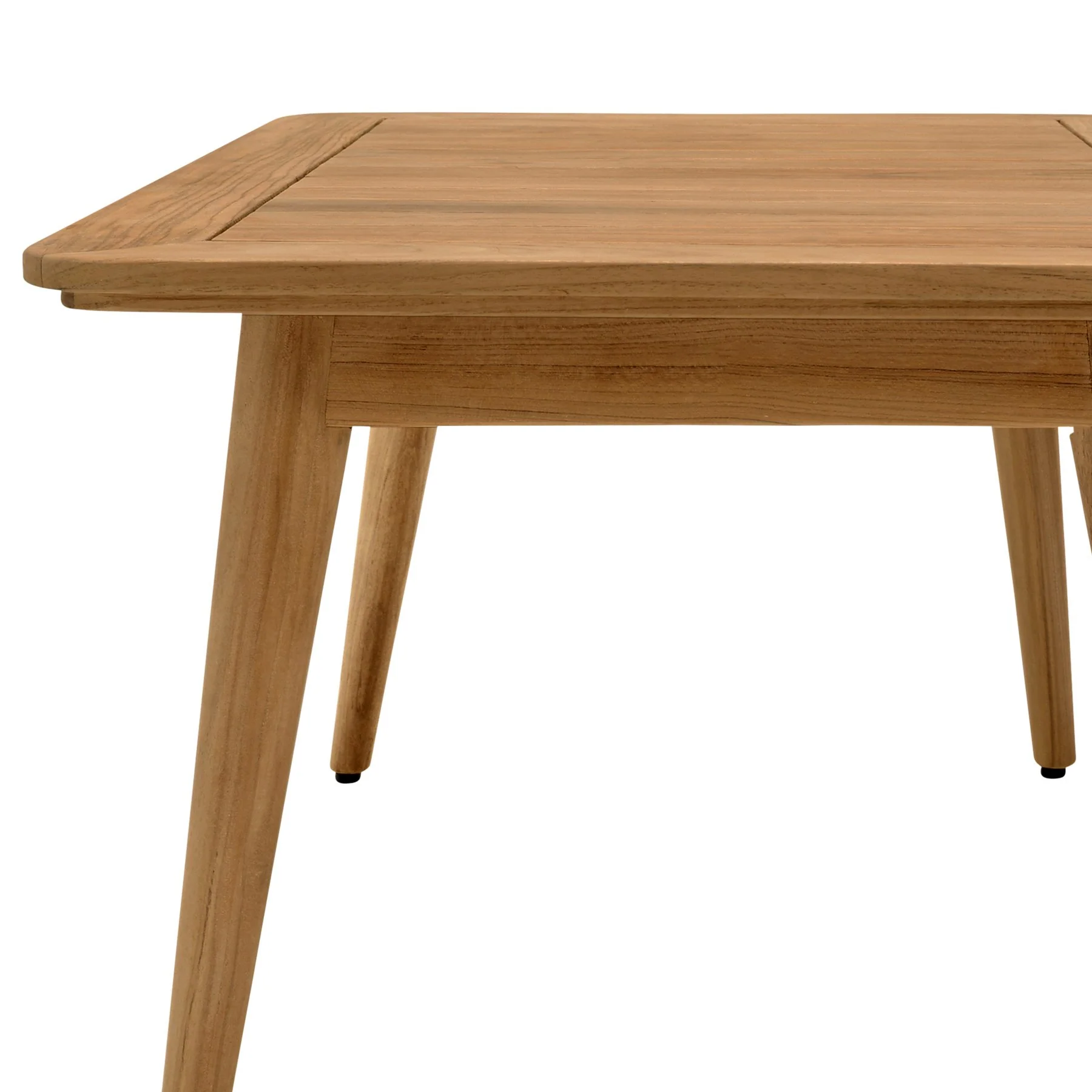 Eve Outdoor Rectangular Teak Wood Coffee Table - Image 5