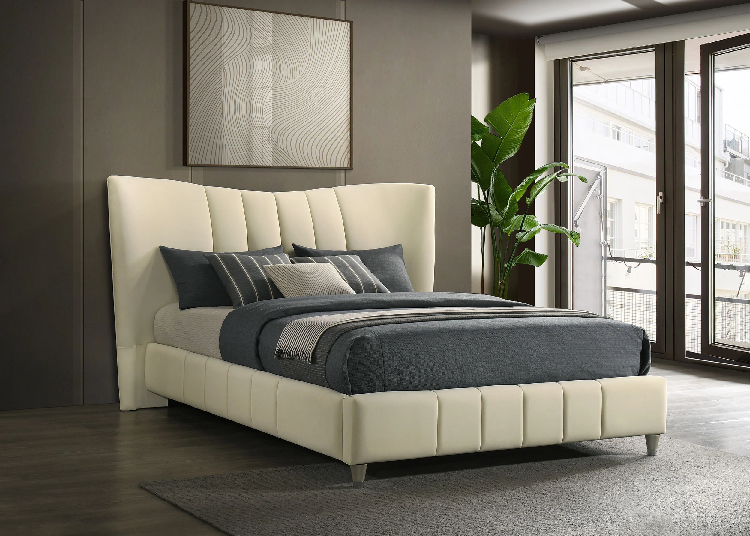 Evelyn Panel Platform Bed - Image 2