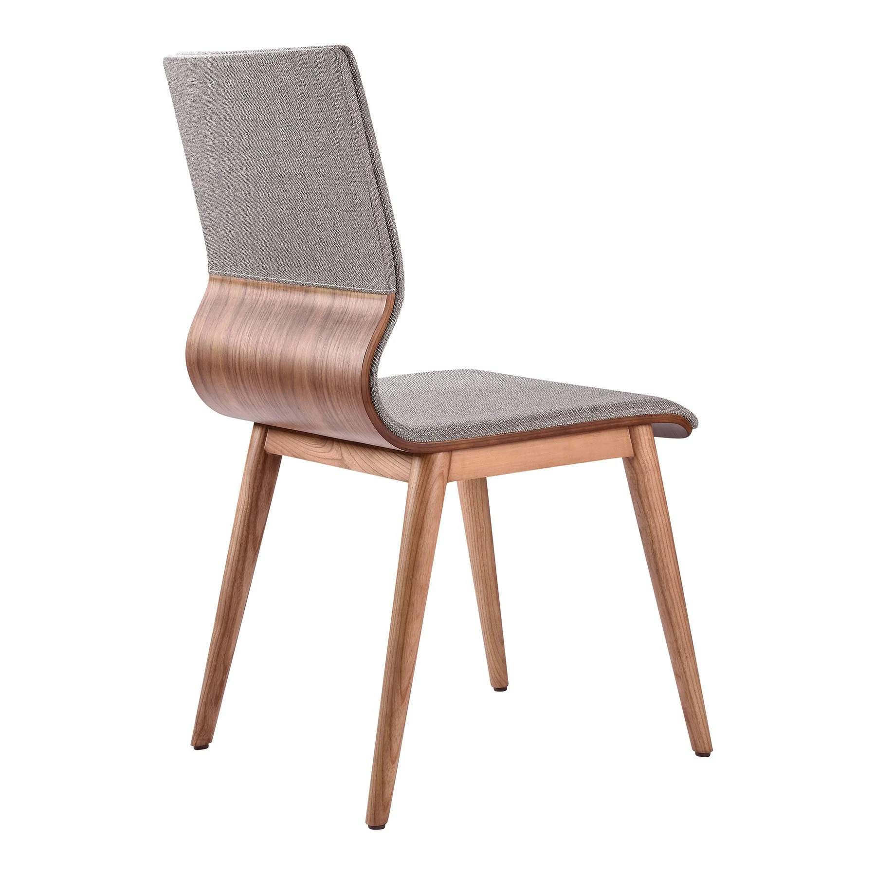 Everett Mid-Century Walnut Wood 5 Piece Dining Set - Image 5
