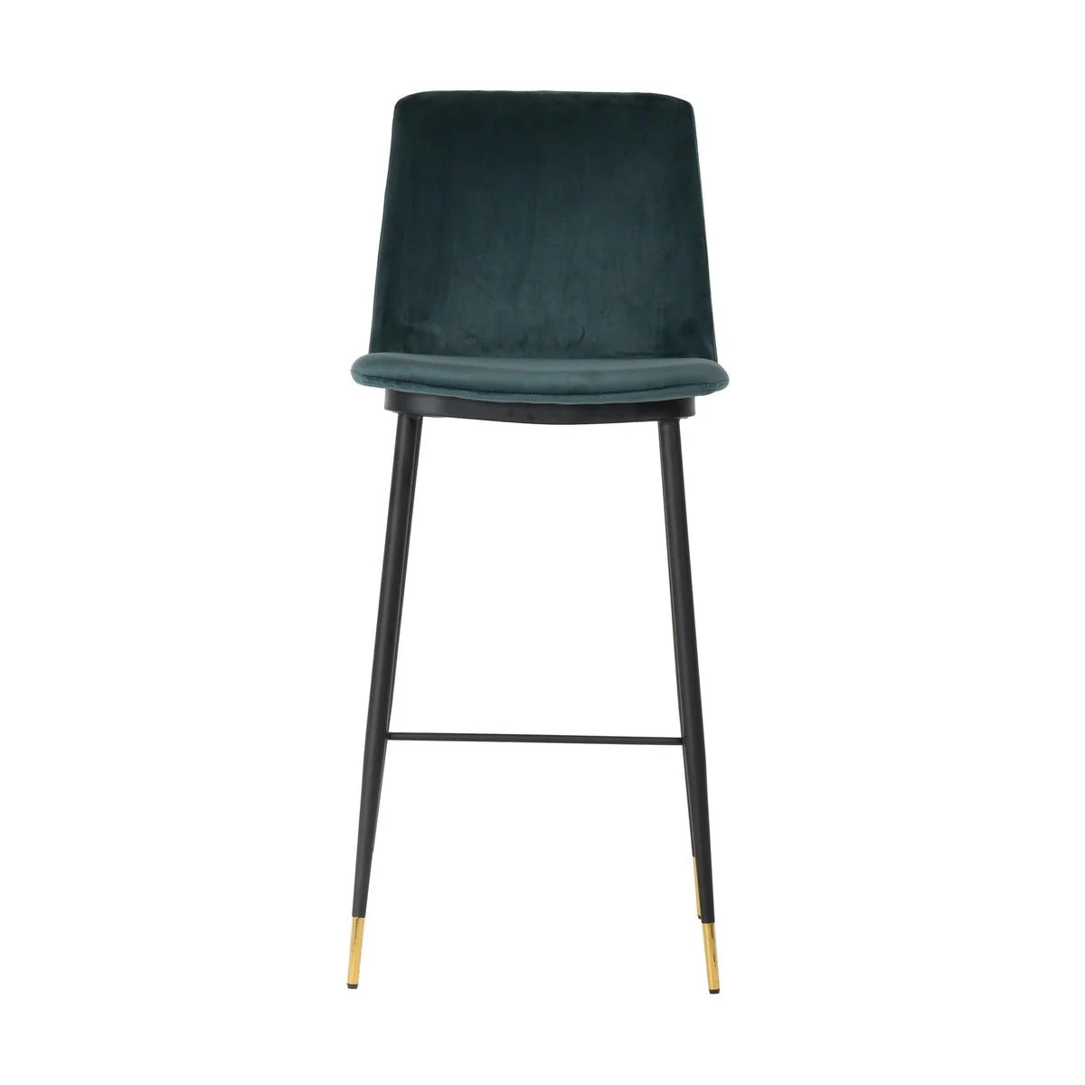 Evora Green Velvet Counter Stool (Set of 2) - Image 4