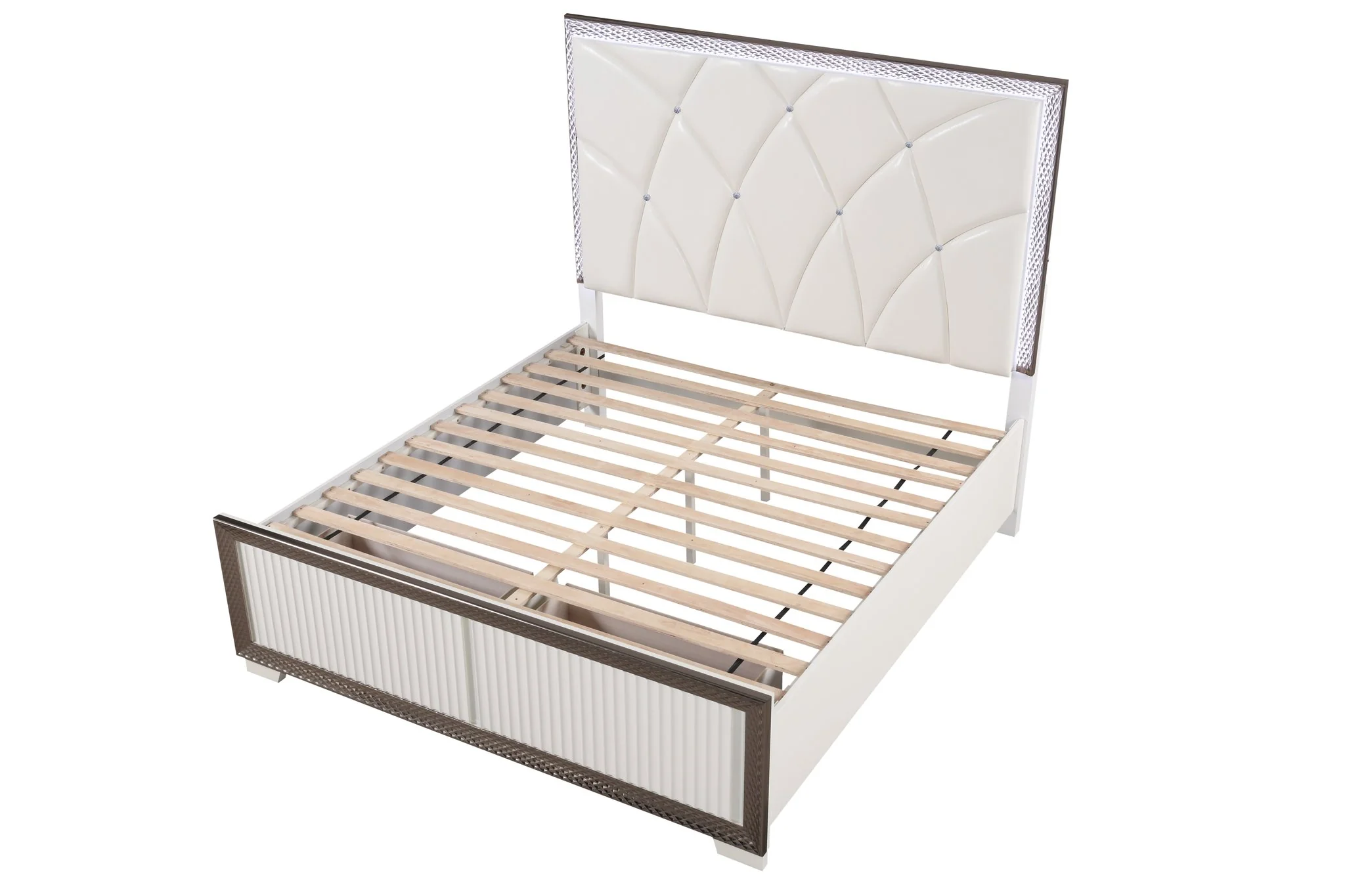 Fabio King Bed White - Image 4