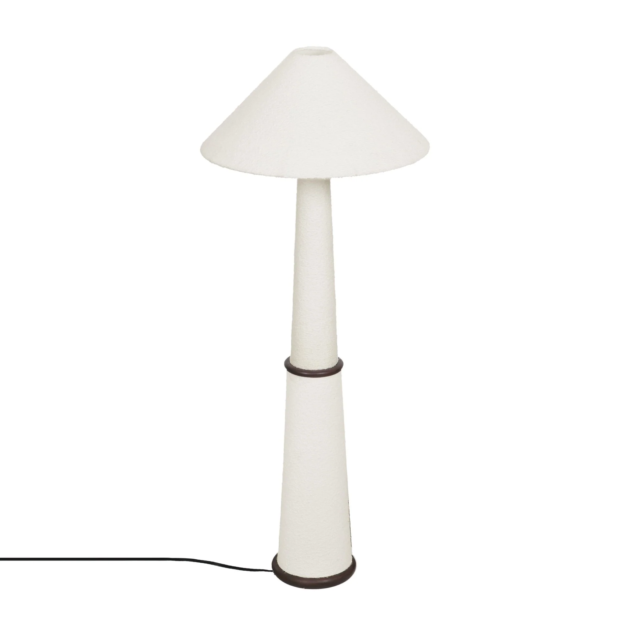 Faith White Boucle Floor Lamp - Image 3