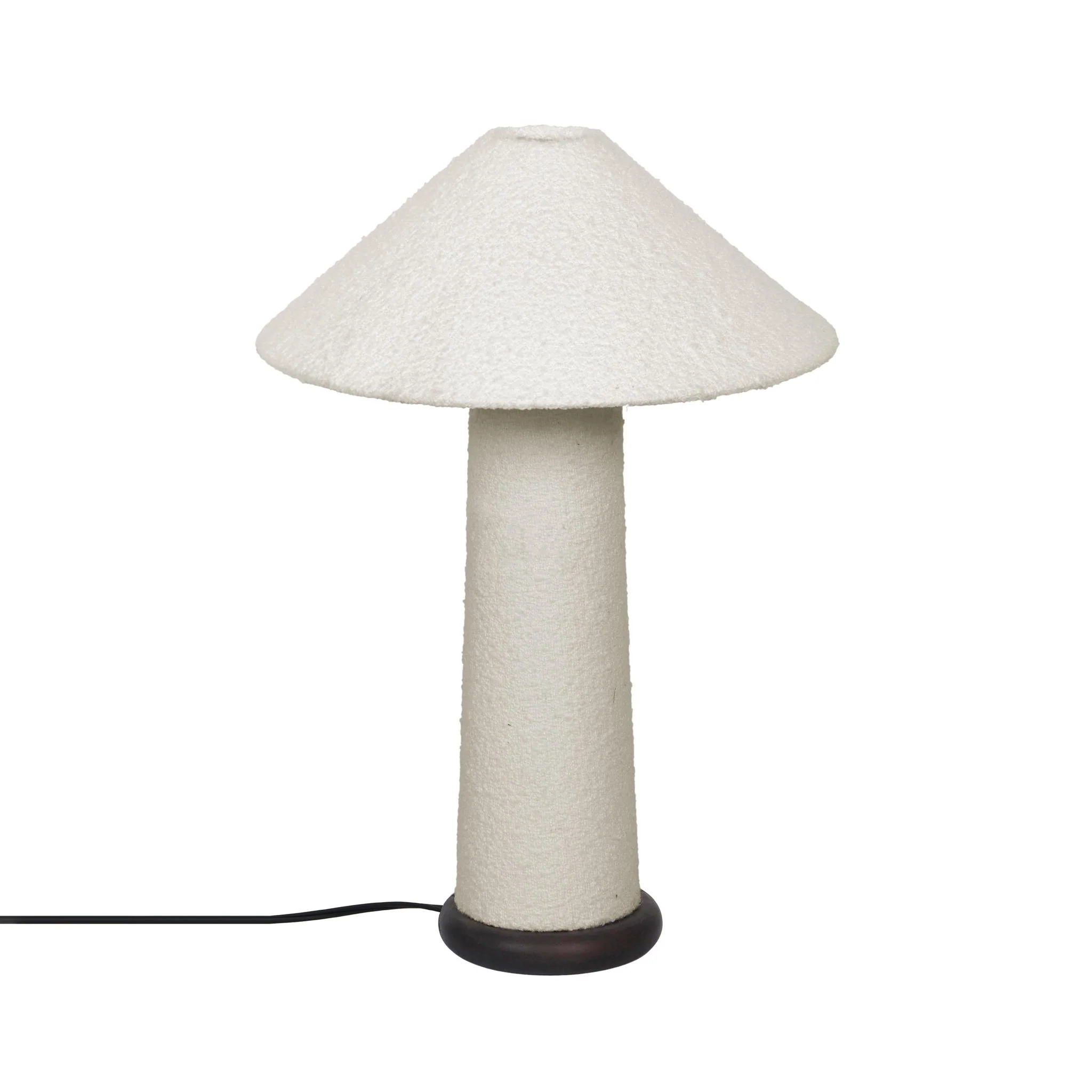Faith White Boucle Table Lamp - Image 3