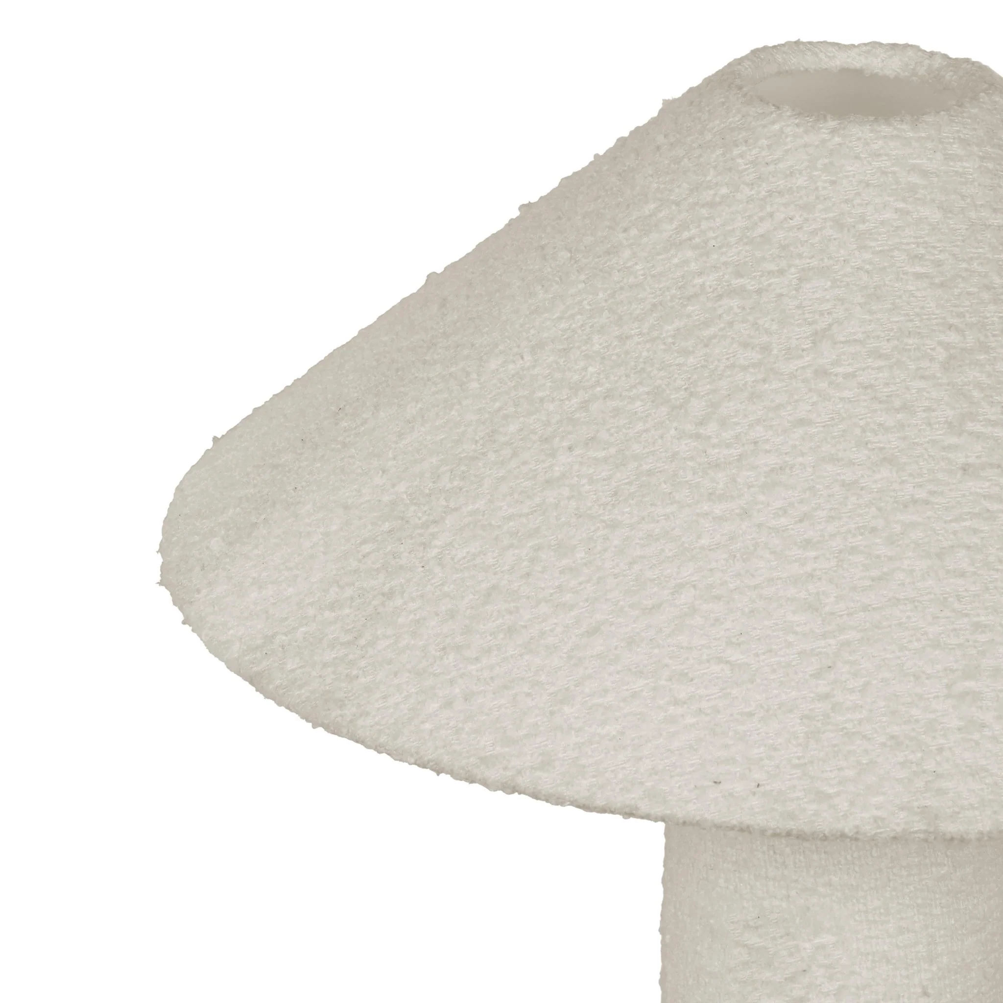 Faith White Boucle Table Lamp - Image 4