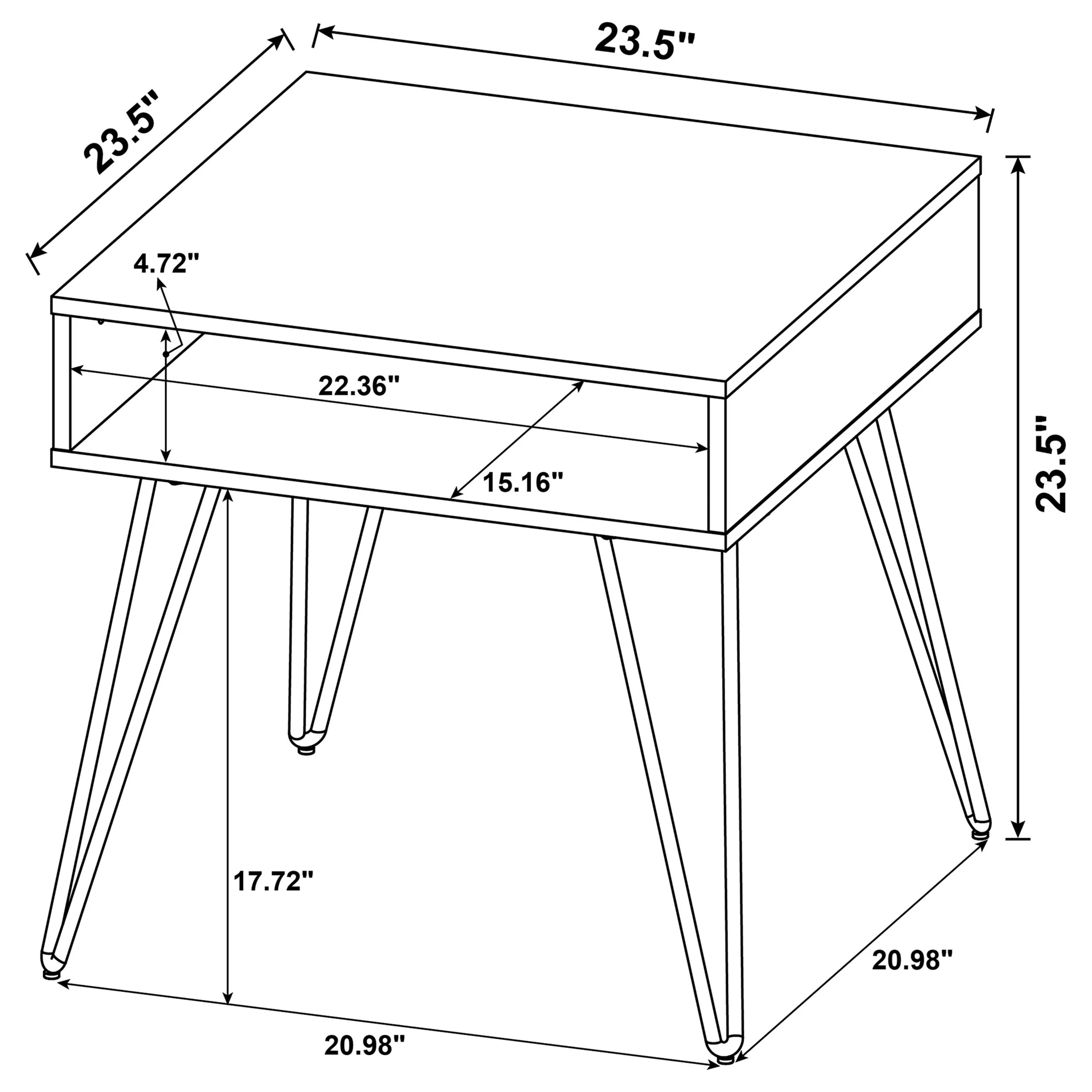 Fanning Lift-Top Coffee Table Set - Image 6