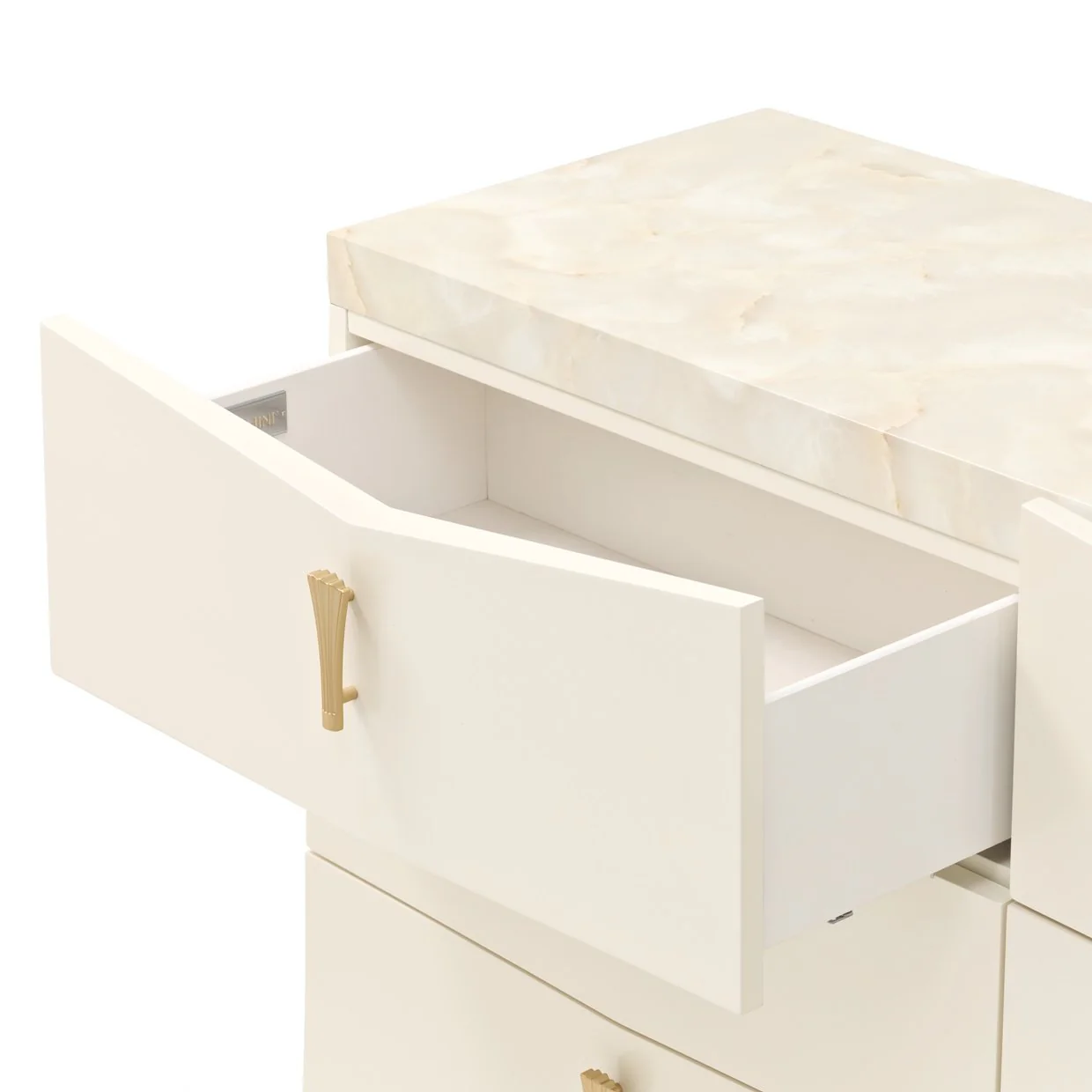 Fantosini 10-Drawer Mule Chest - Creamy Pearl - Image 4