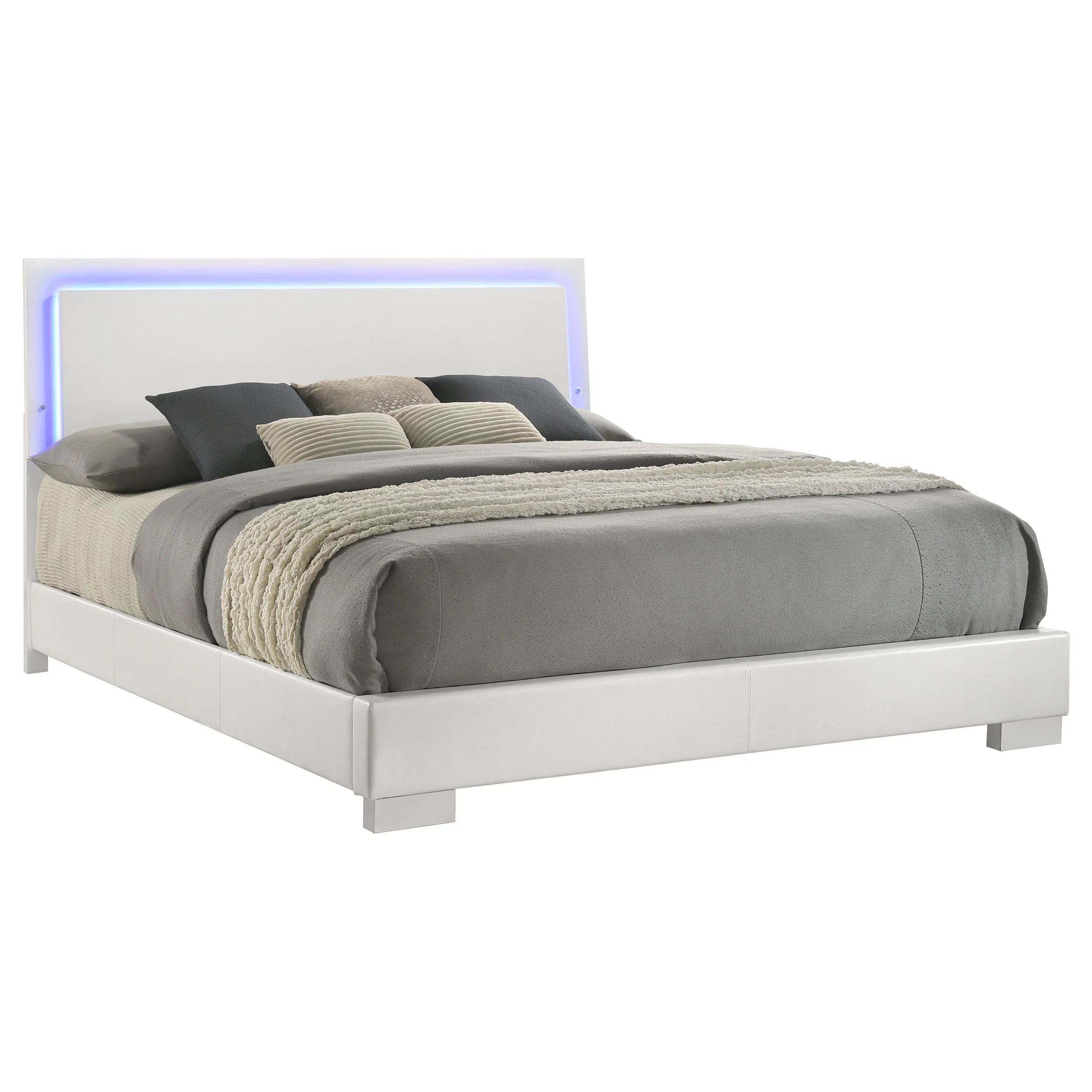 Felicity Panel Bed with LED Lighting - Image 12