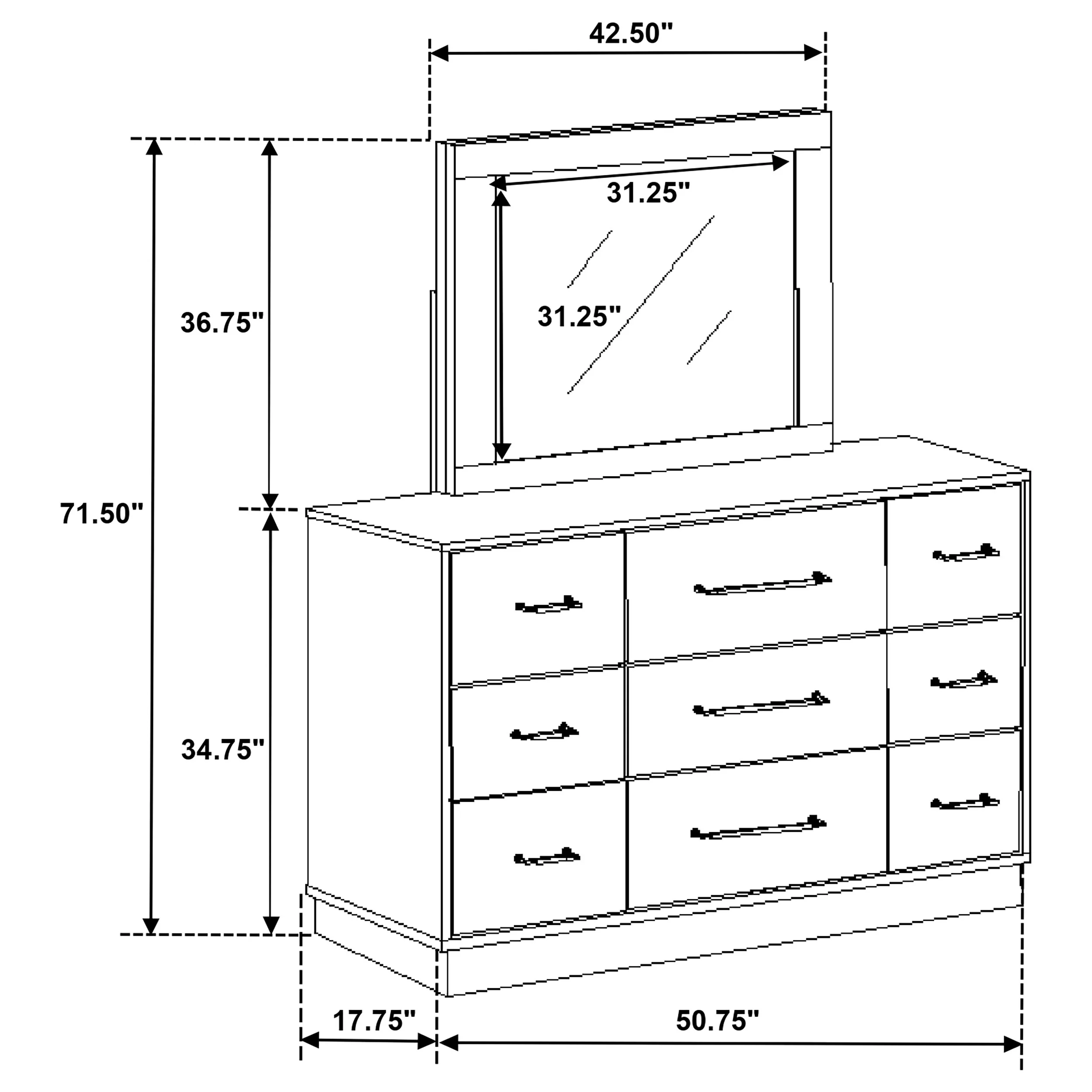 Fenwick Dresser with Mirror - Image 17