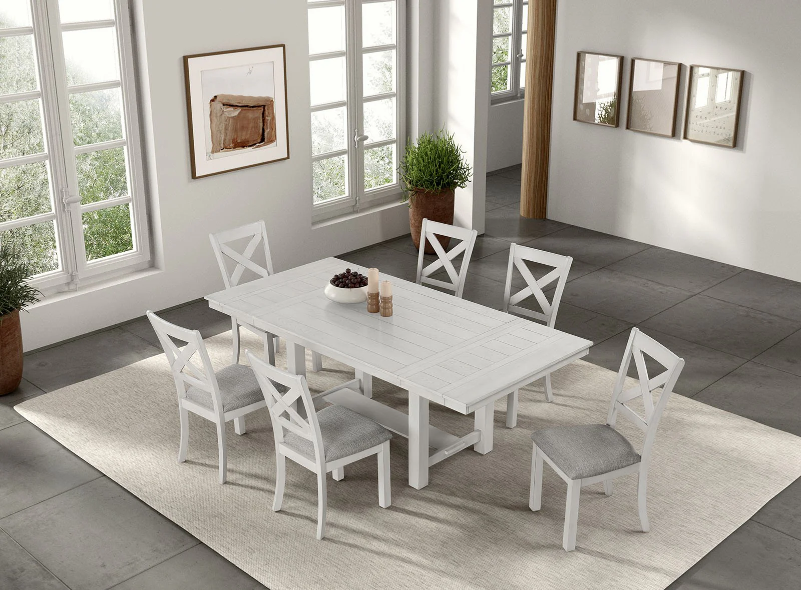 Ferrone 7 Pc. Dining Table Set - Image 2
