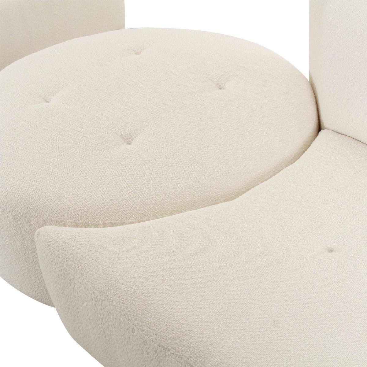Fickle Cream Boucle 4-Piece Modular LAF Sectional - Image 6