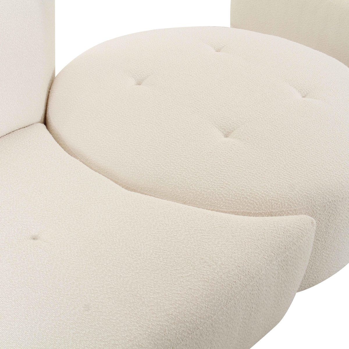 Fickle Cream Boucle 4-Piece Modular RAF Sectional - Image 6