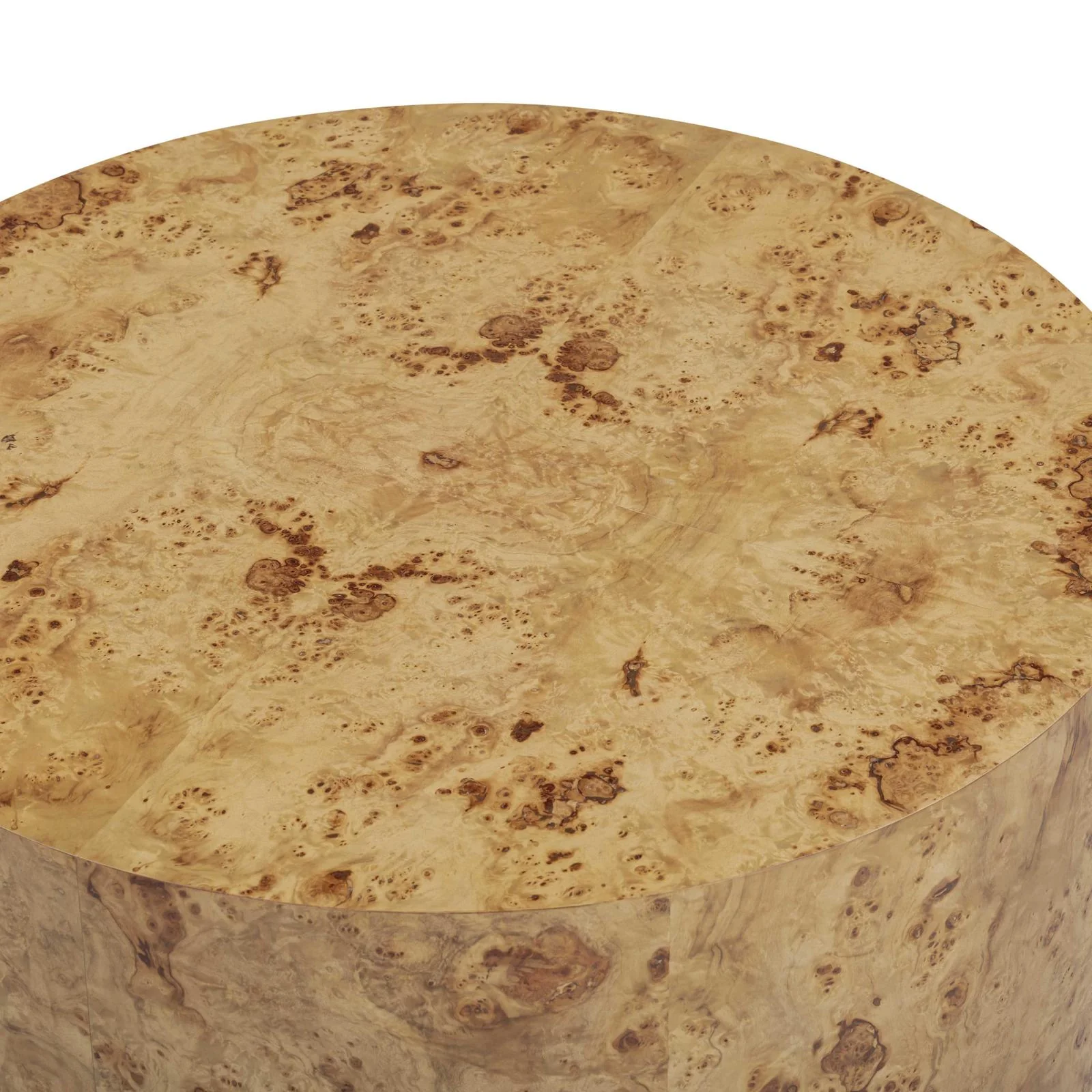 Fig Natural Burl Drum Coffee Table - Image 6