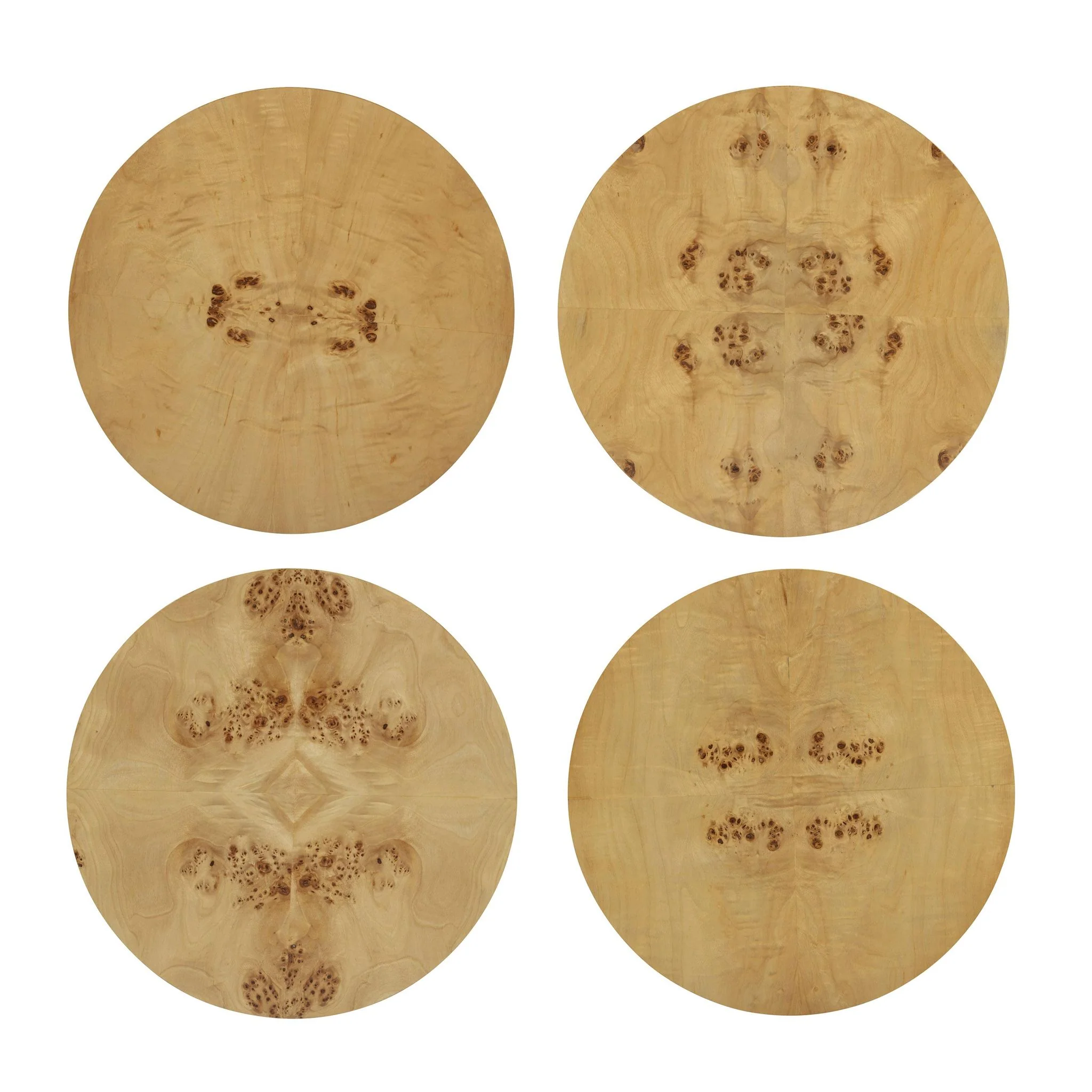 Fig Natural Burl Drum Side Table - Image 9