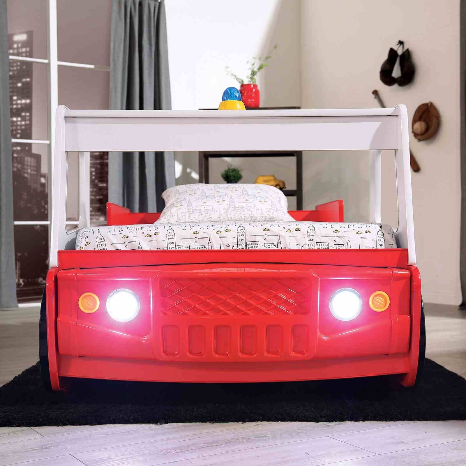 Firestall Twin Bed, Red - Image 4