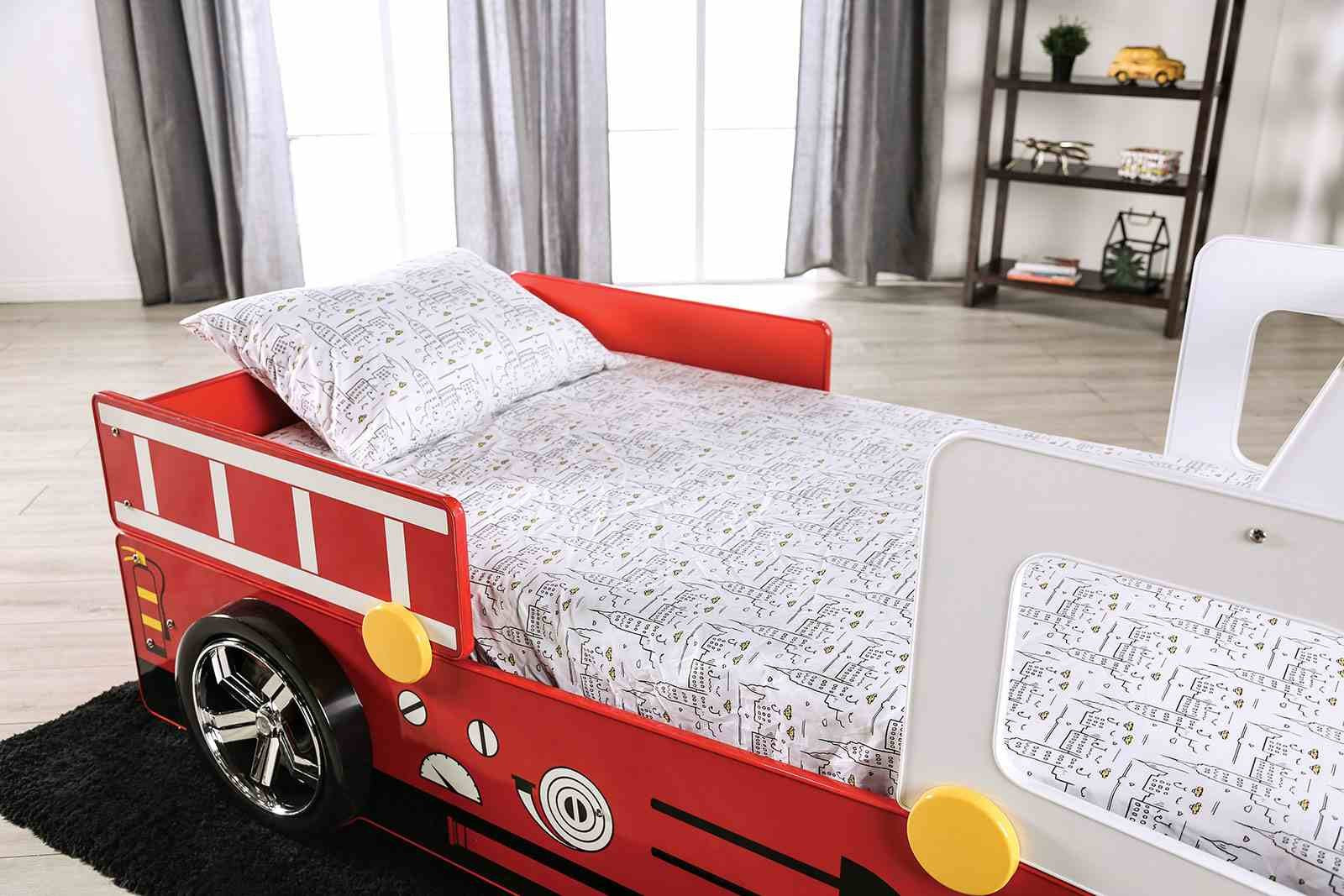 Firestall Twin Bed, Red - Image 5