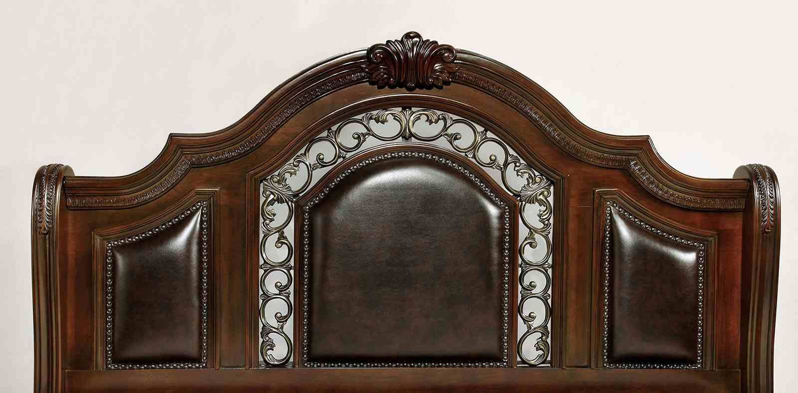 Flandreau Cal.King Bed, Brown Cherry - Image 4