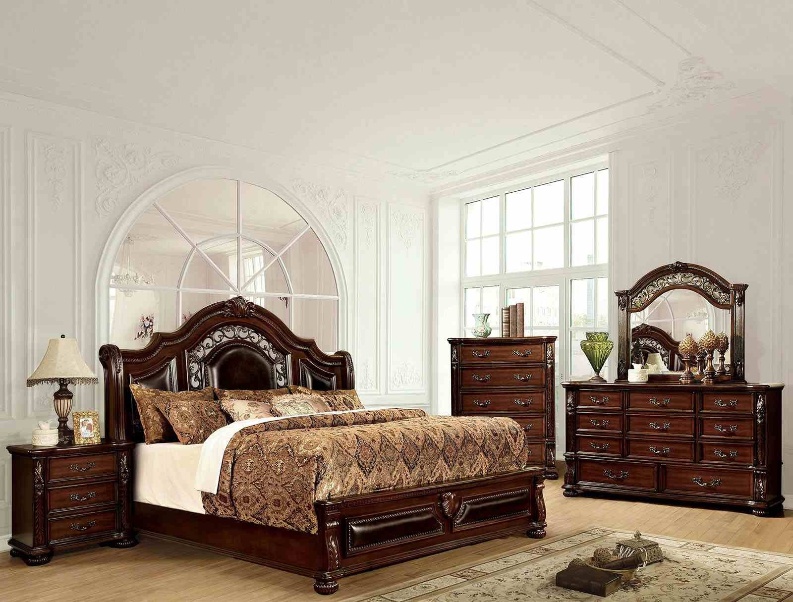 Flandreau E.King Bed, Brown Cherry - Image 2