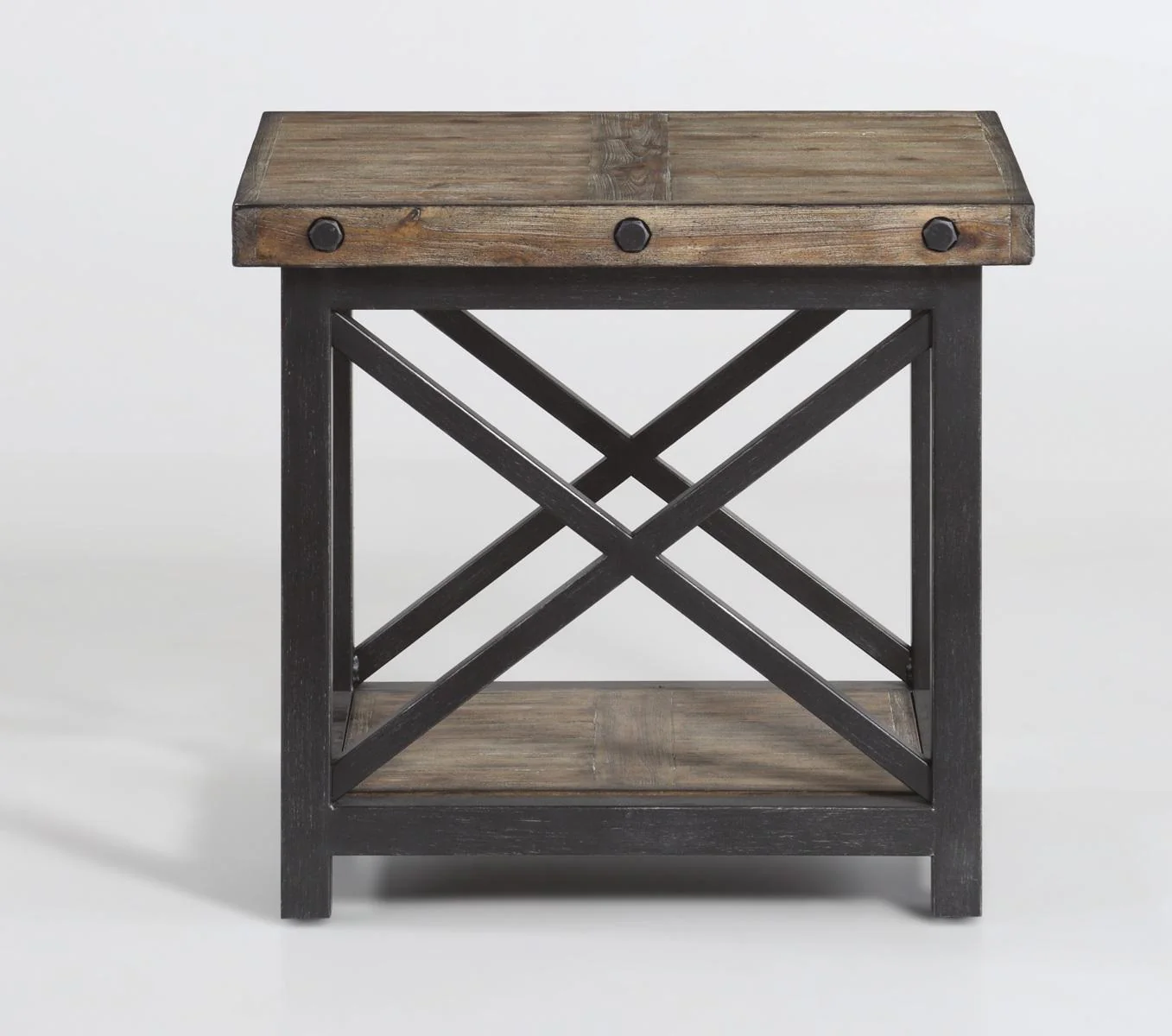 Flexsteel Carpenter End Table in Rustic Gray - Image 3