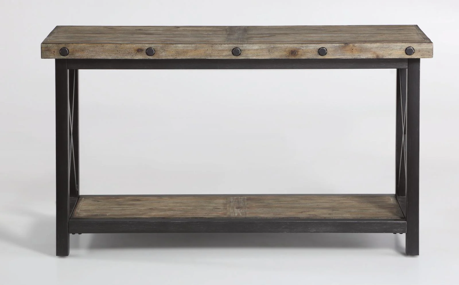 Flexsteel Carpenter Sofa Table in Rustic Gray - Image 2