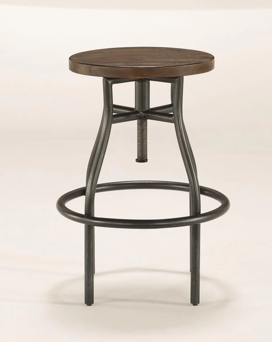 Flexsteel Carpenter Stool in Rustic Brown - Image 2