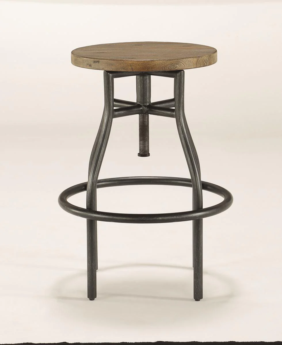 Flexsteel Carpenter Stool in Rustic Gray - Image 2